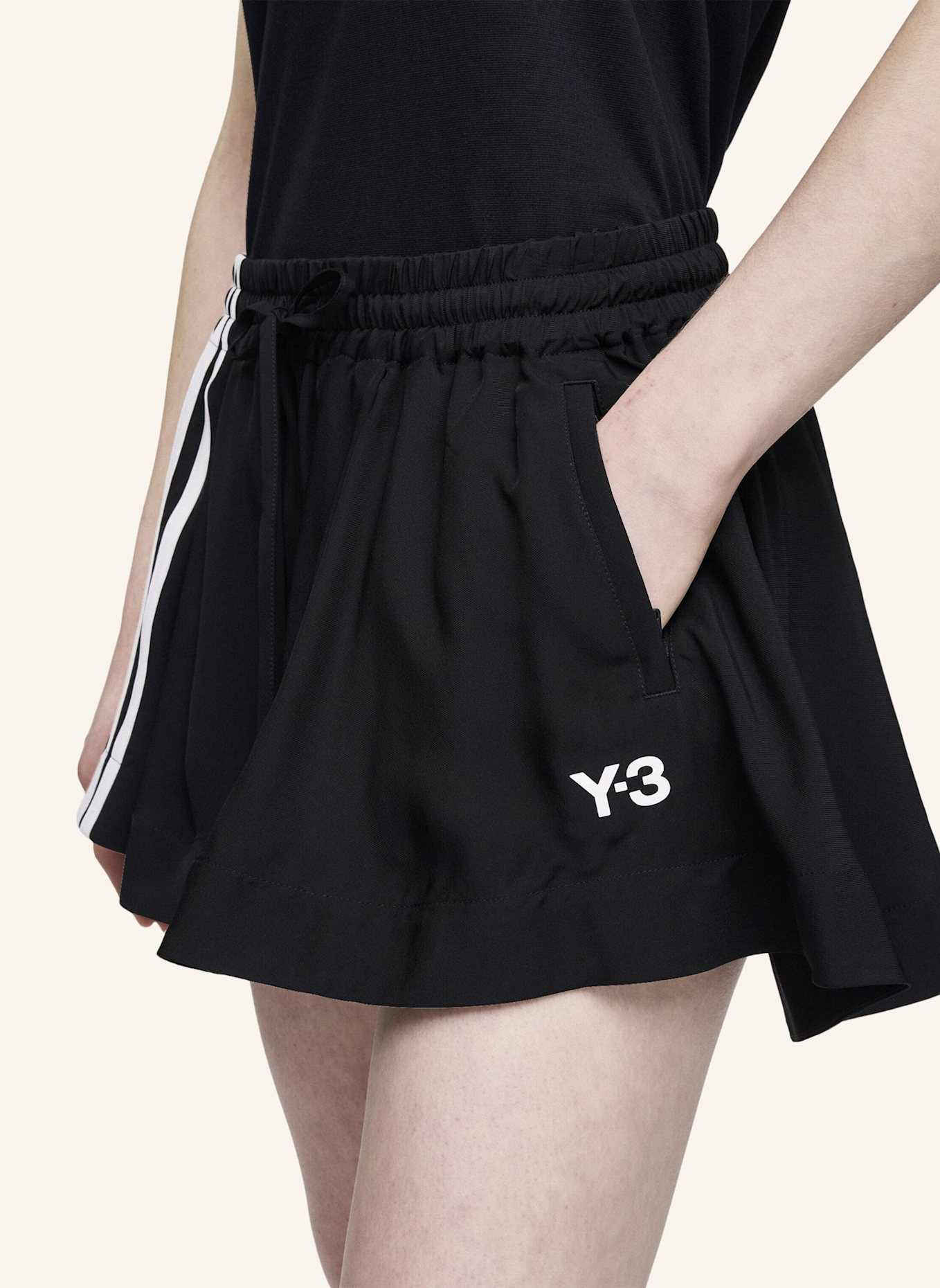 Y-3 Y-3 TENNISSHORTS: SCHWARZ