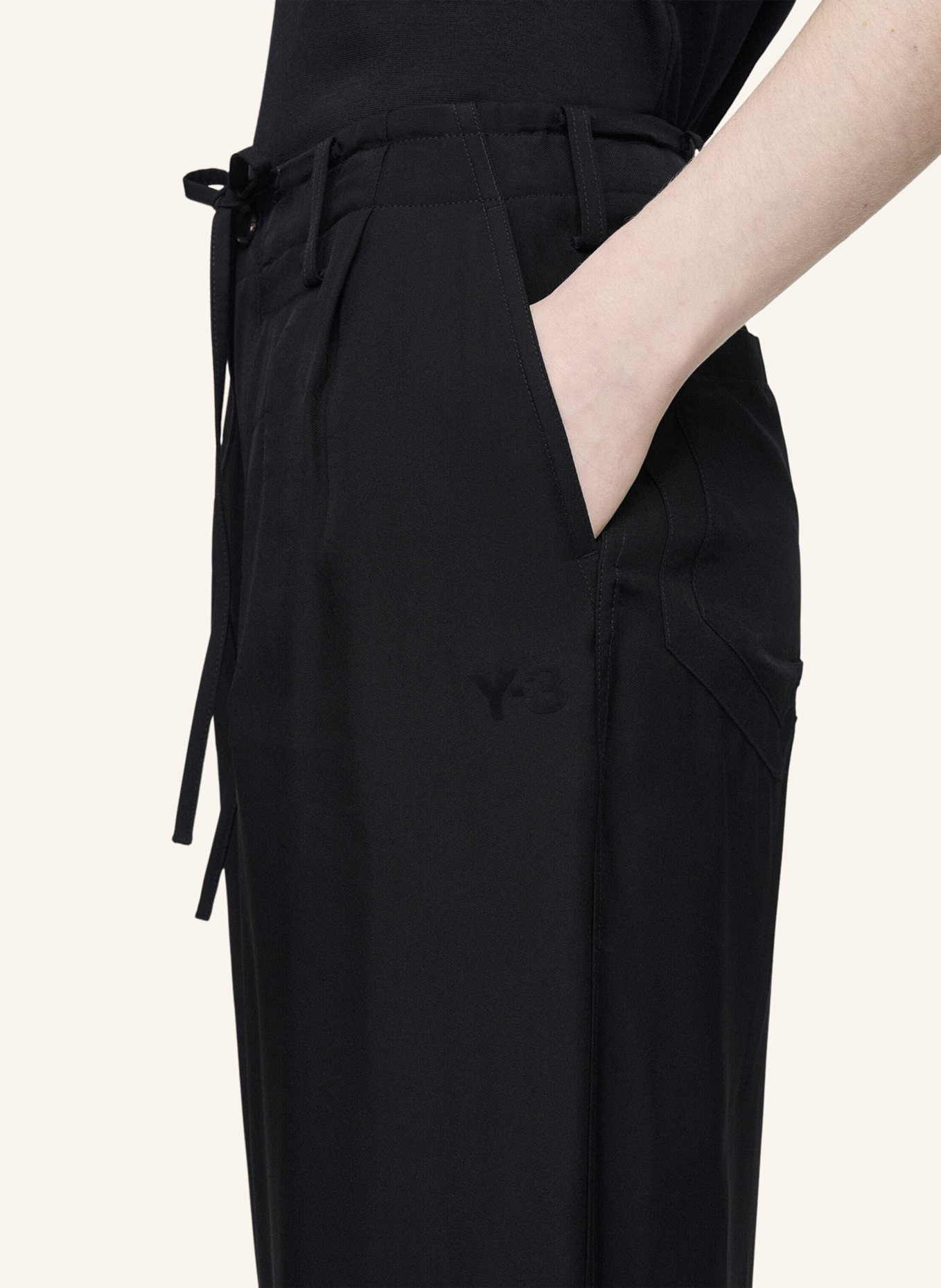 Y-3 Y-3 UT WIDE HOSE: SCHWARZ
