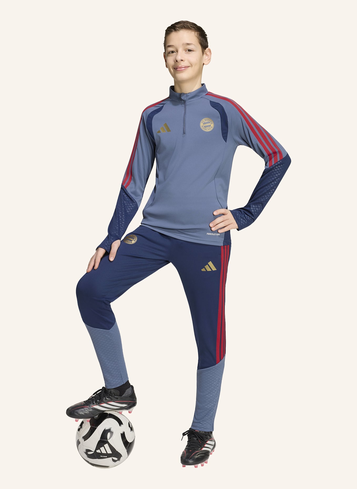 adidas FC BAYERN MÜNCHEN 26/27 KIDS TRAININGSHOSE: BLAU