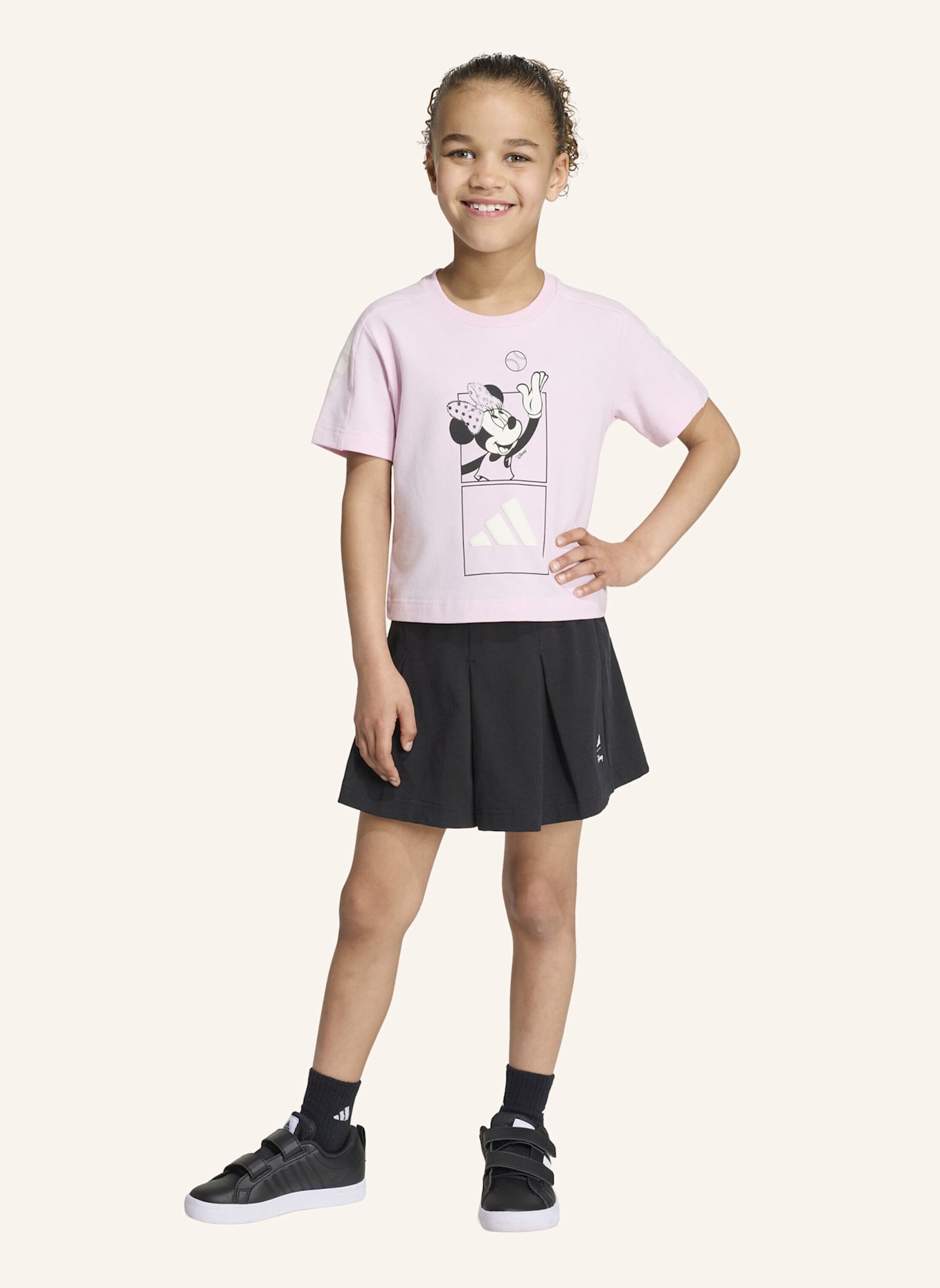 adidas ADIDAS DISNEY MINNIE MAUS SET, T-SHIRT UND SHORTS: PINK