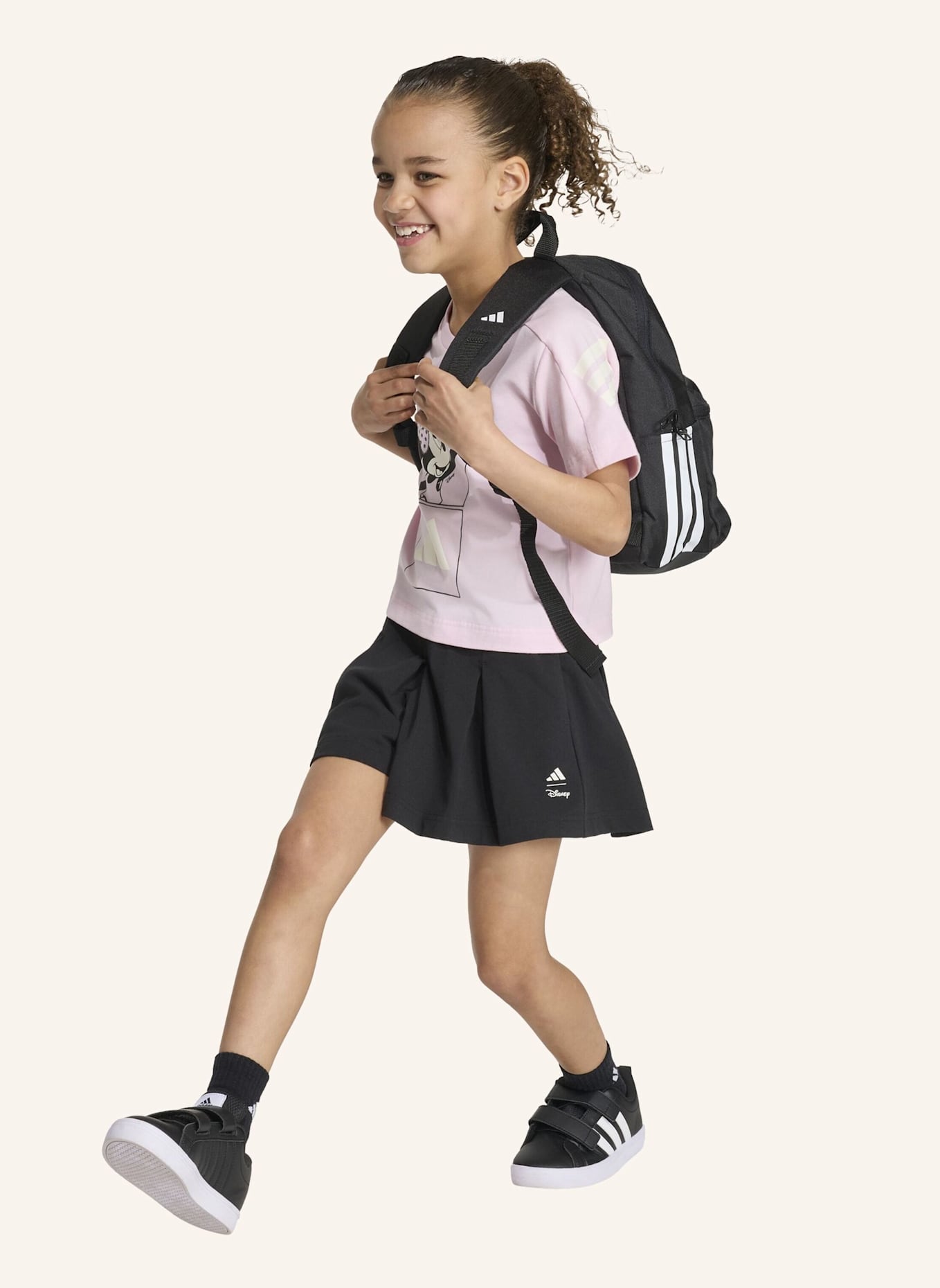 adidas ADIDAS DISNEY MINNIE MAUS SET, T-SHIRT UND SHORTS: PINK
