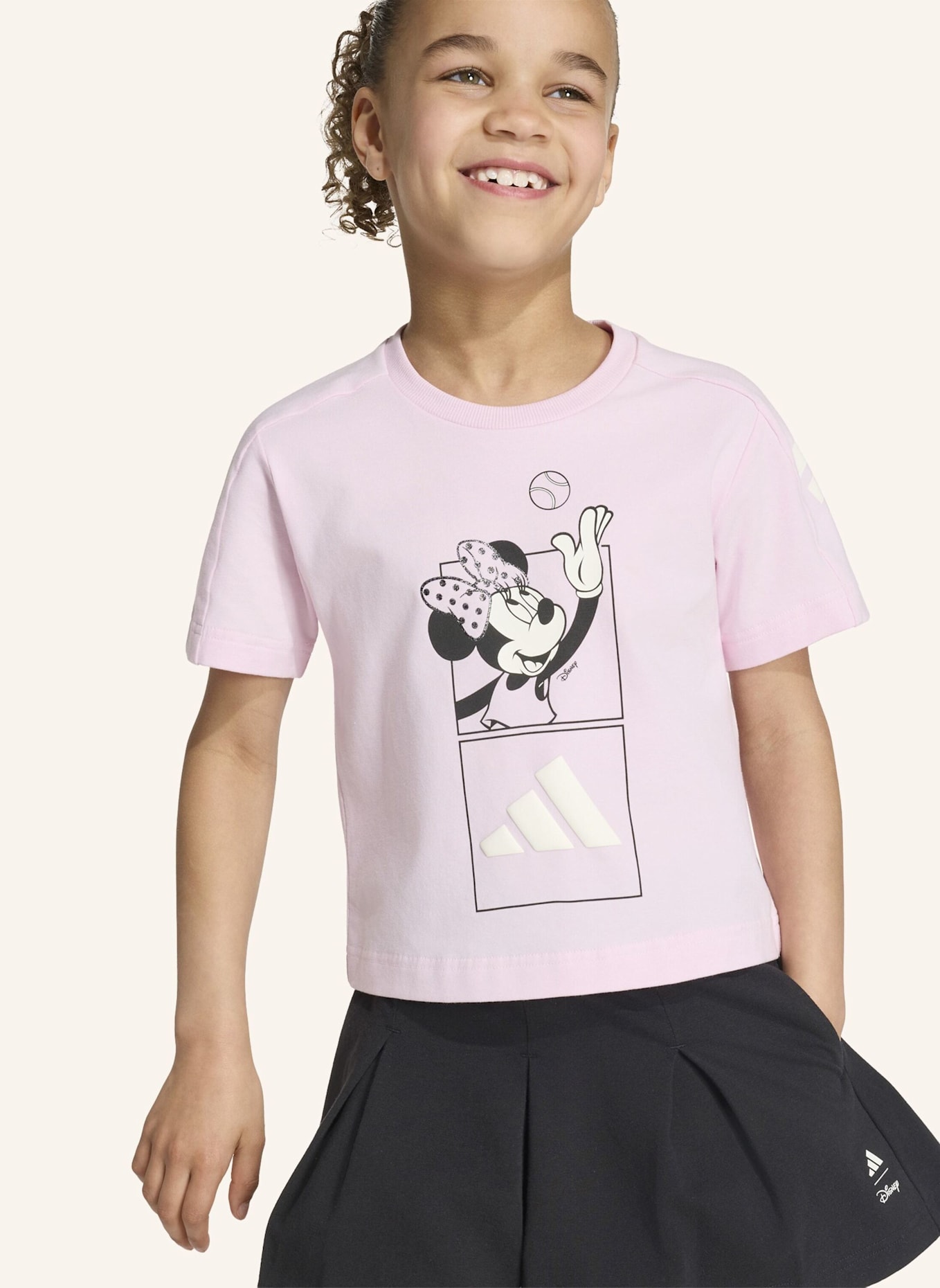 adidas ADIDAS DISNEY MINNIE MAUS SET, T-SHIRT UND SHORTS: PINK