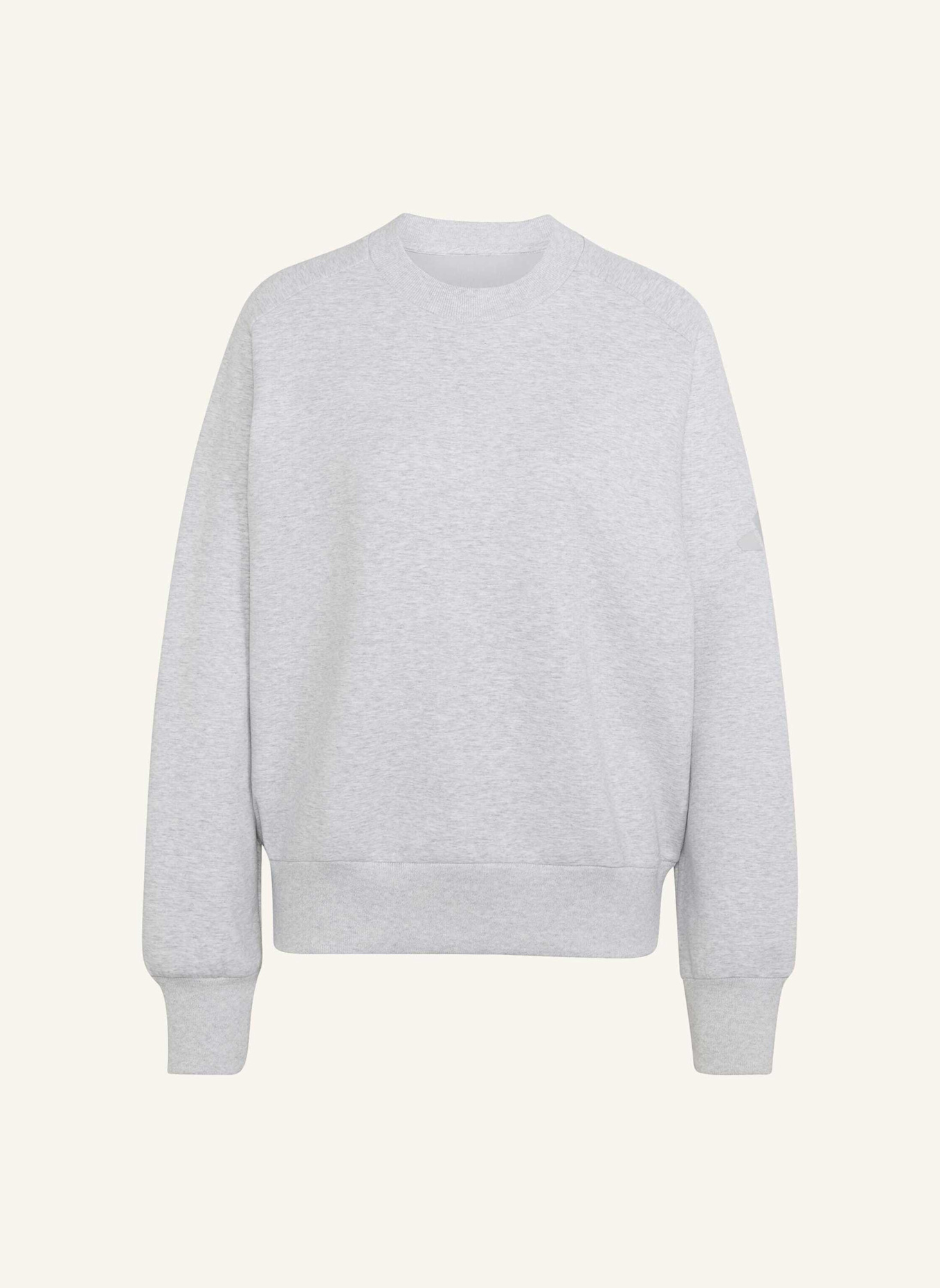 adidas SOFT LUX SWEATSHIRT, LOCKER GESCHNITTEN: GRAU