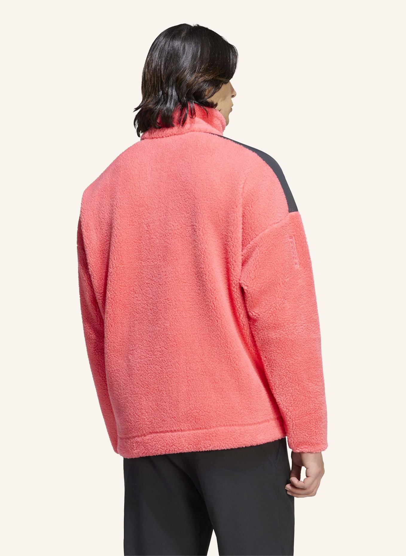 adidas TERREX TERREX XPLORIC CLIMAWARM PULLOVER, FLAUSCHIGES MATERIAL, DRUCKKNOPFVERSCHLUSS: PINK