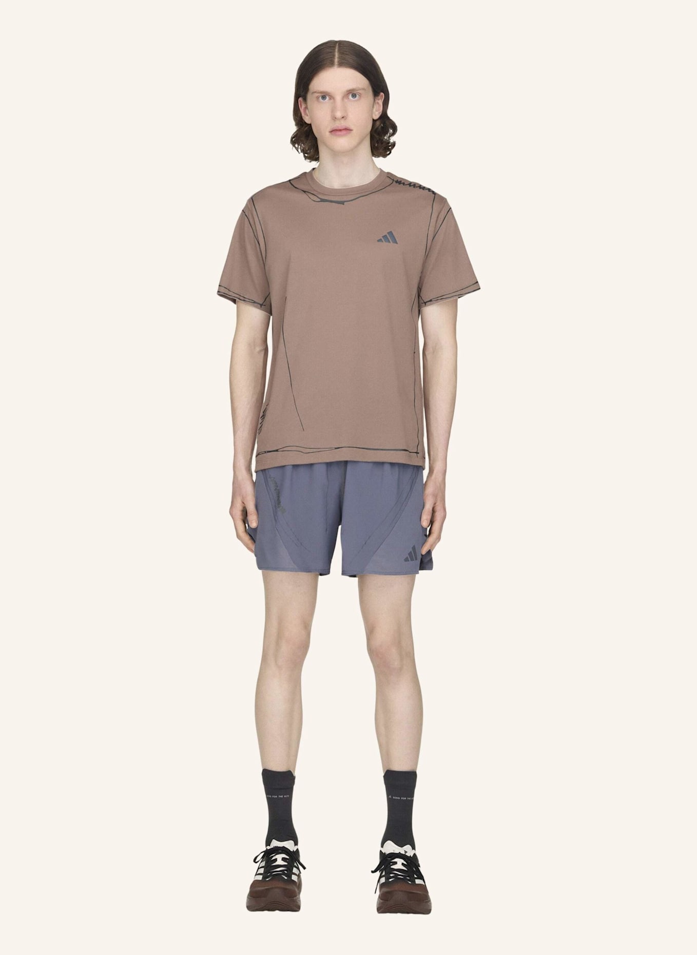 adidas ADI365 SFTM RUNNING SHORTS: SCHWARZ