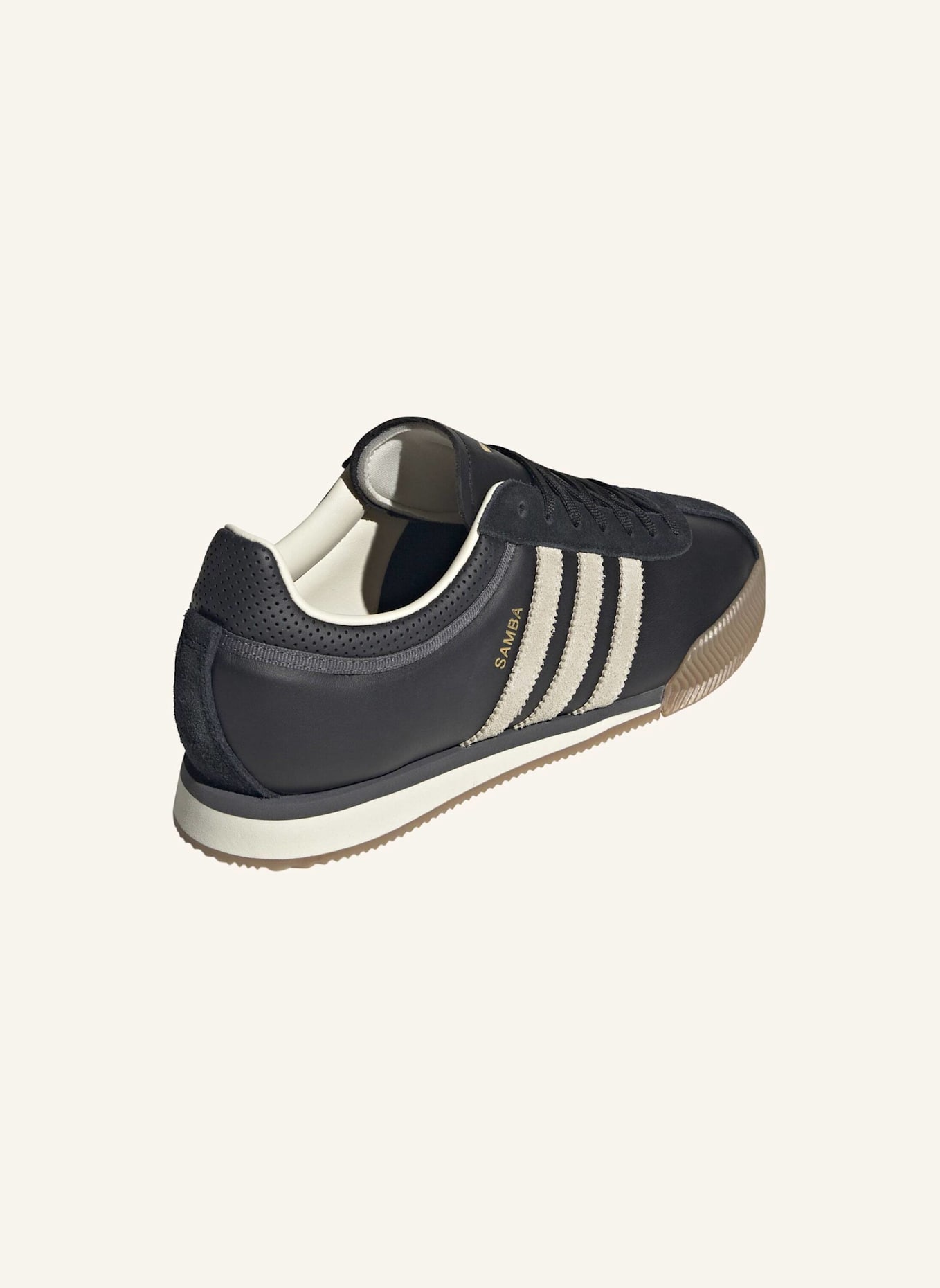 adidas Originals SAMBA 62 SUPER SCHUH: SCHWARZ/ WEISS/ BEIGE