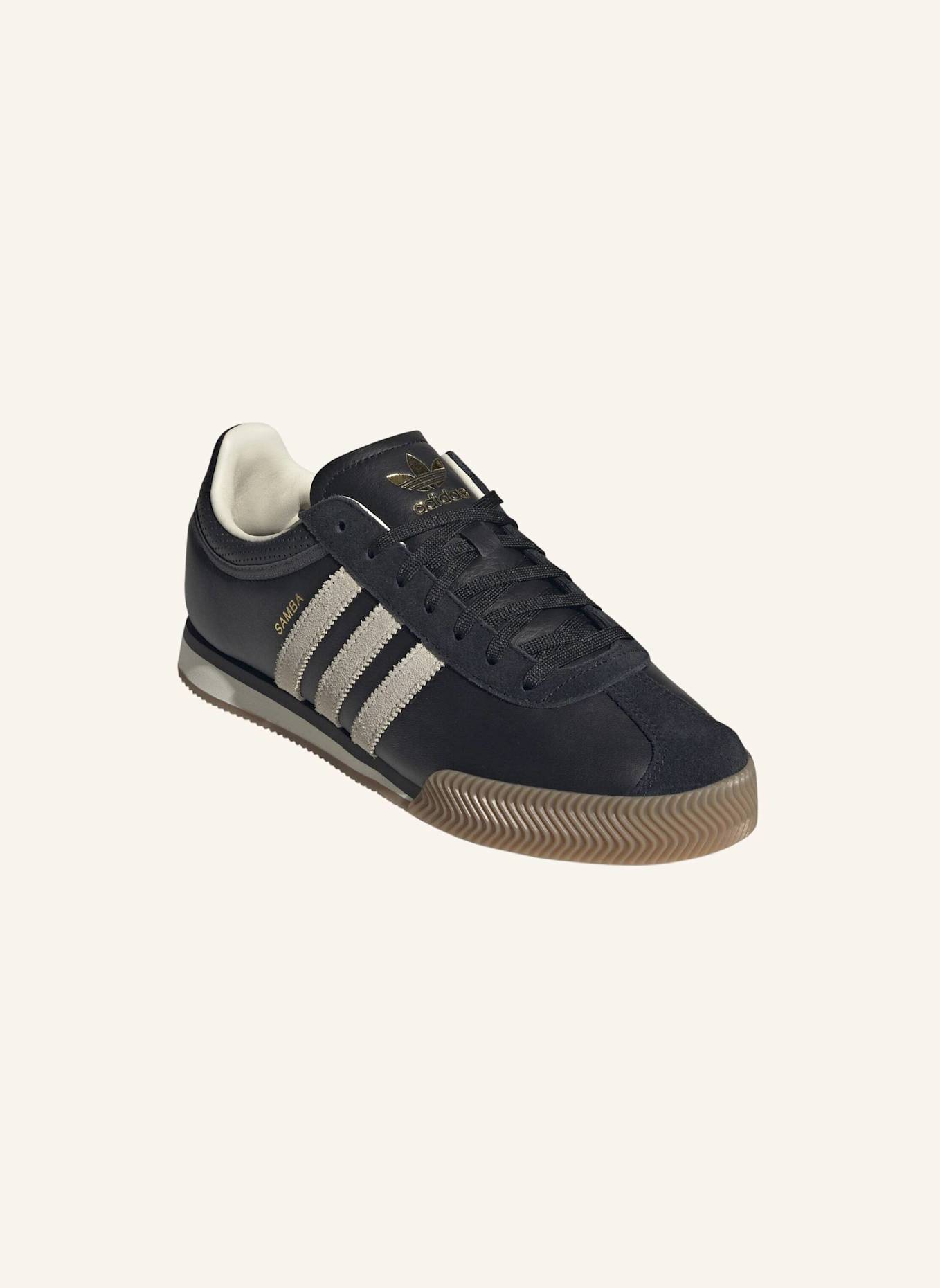 adidas Originals SAMBA 62 SUPER SCHUH: SCHWARZ/ WEISS/ BEIGE