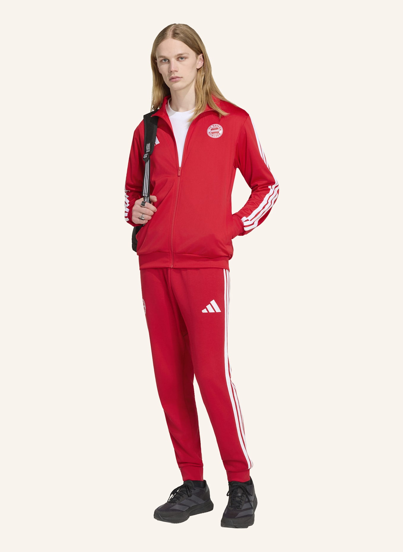 adidas FC BAYERN MÜNCHEN DNA TRAININGSJACKE: ROT/ WEISS