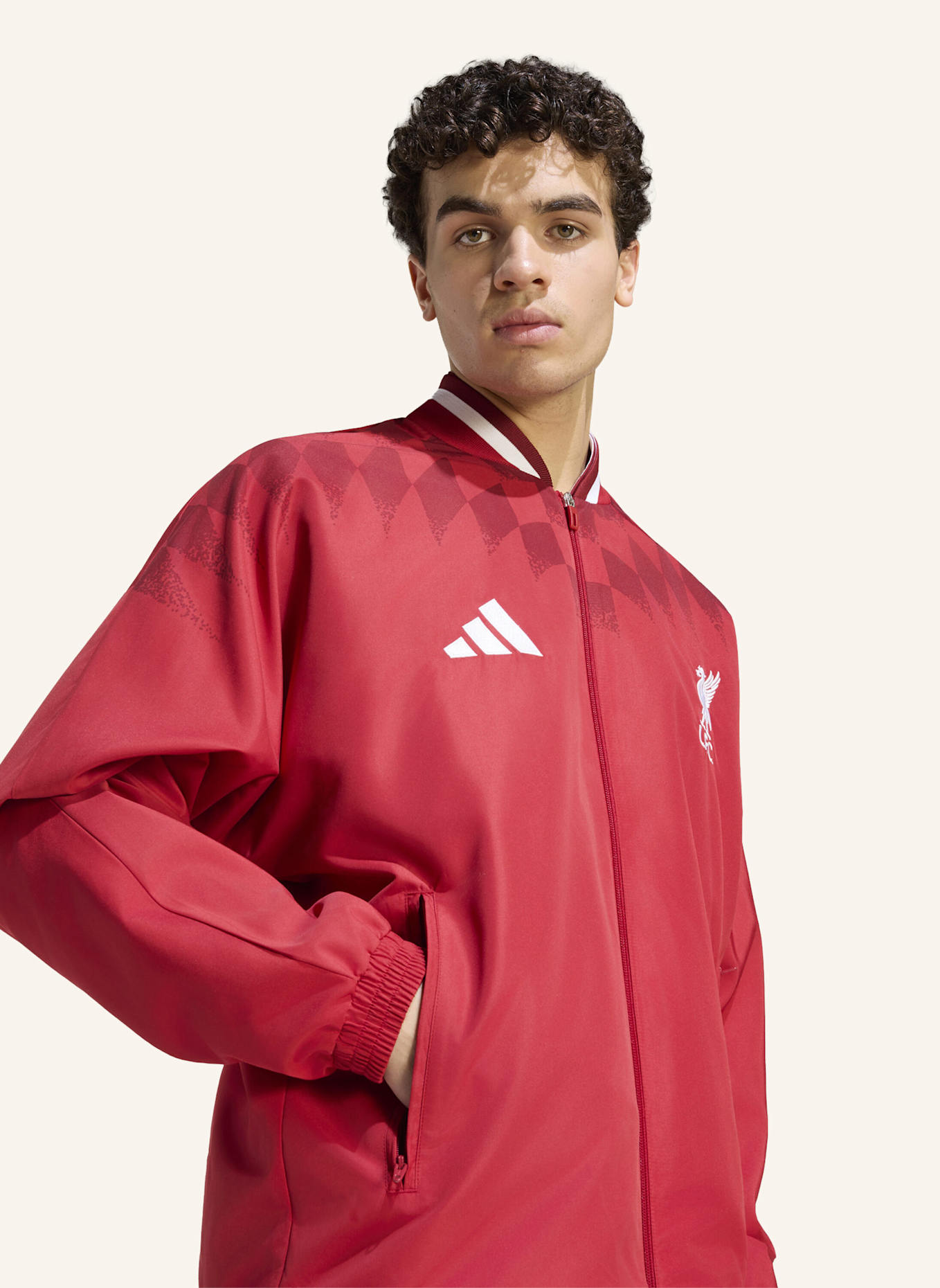 adidas FC LIVERPOOL STADIUM TRAININGSJACKE: ROT