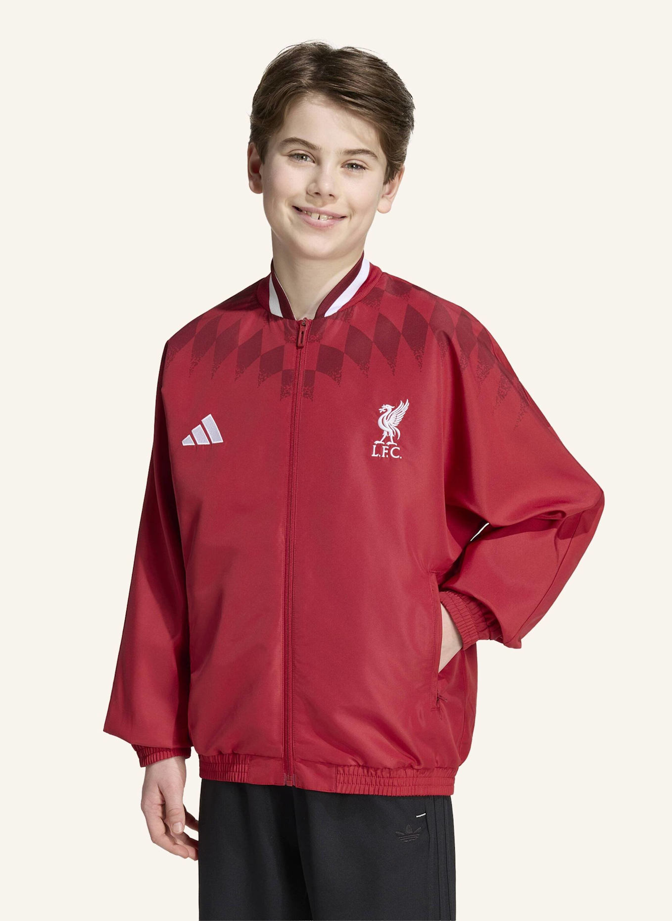adidas FC LIVERPOOL STADIUM KIDS TRAININGSJACKE: ROT