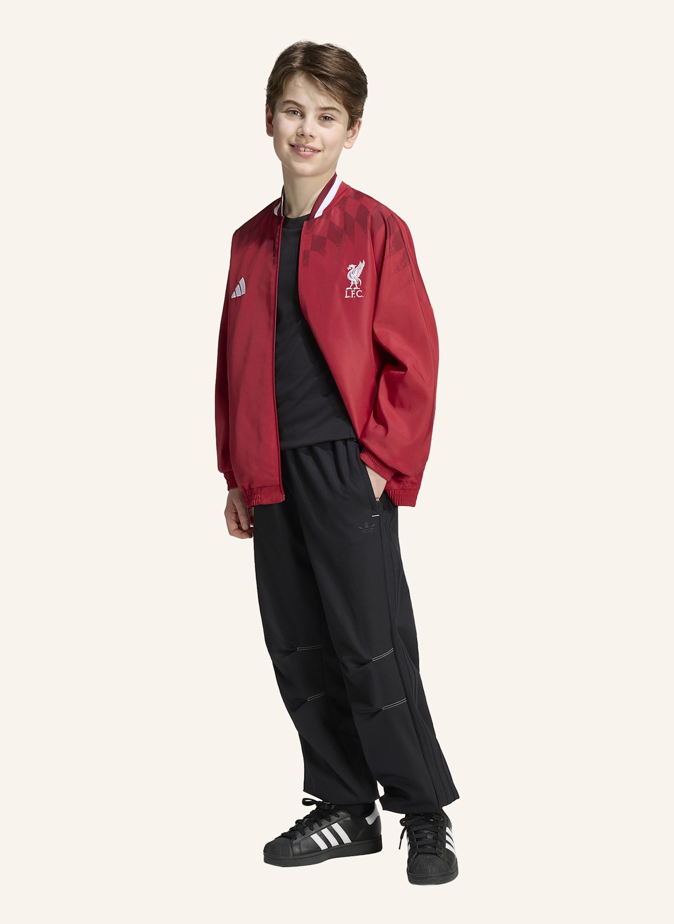 adidas FC LIVERPOOL STADIUM KIDS TRAININGSJACKE: ROT