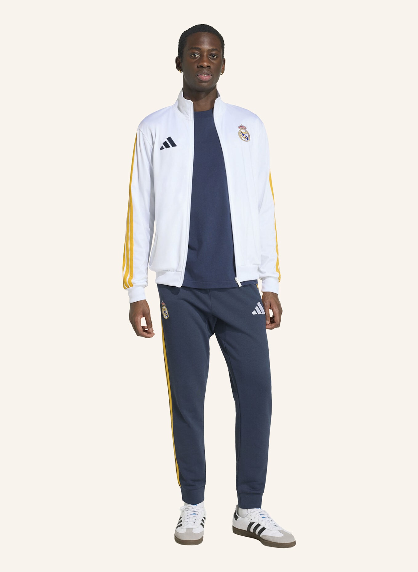 adidas REAL MADRID DNA TRAININGSJACKE: WEISS
