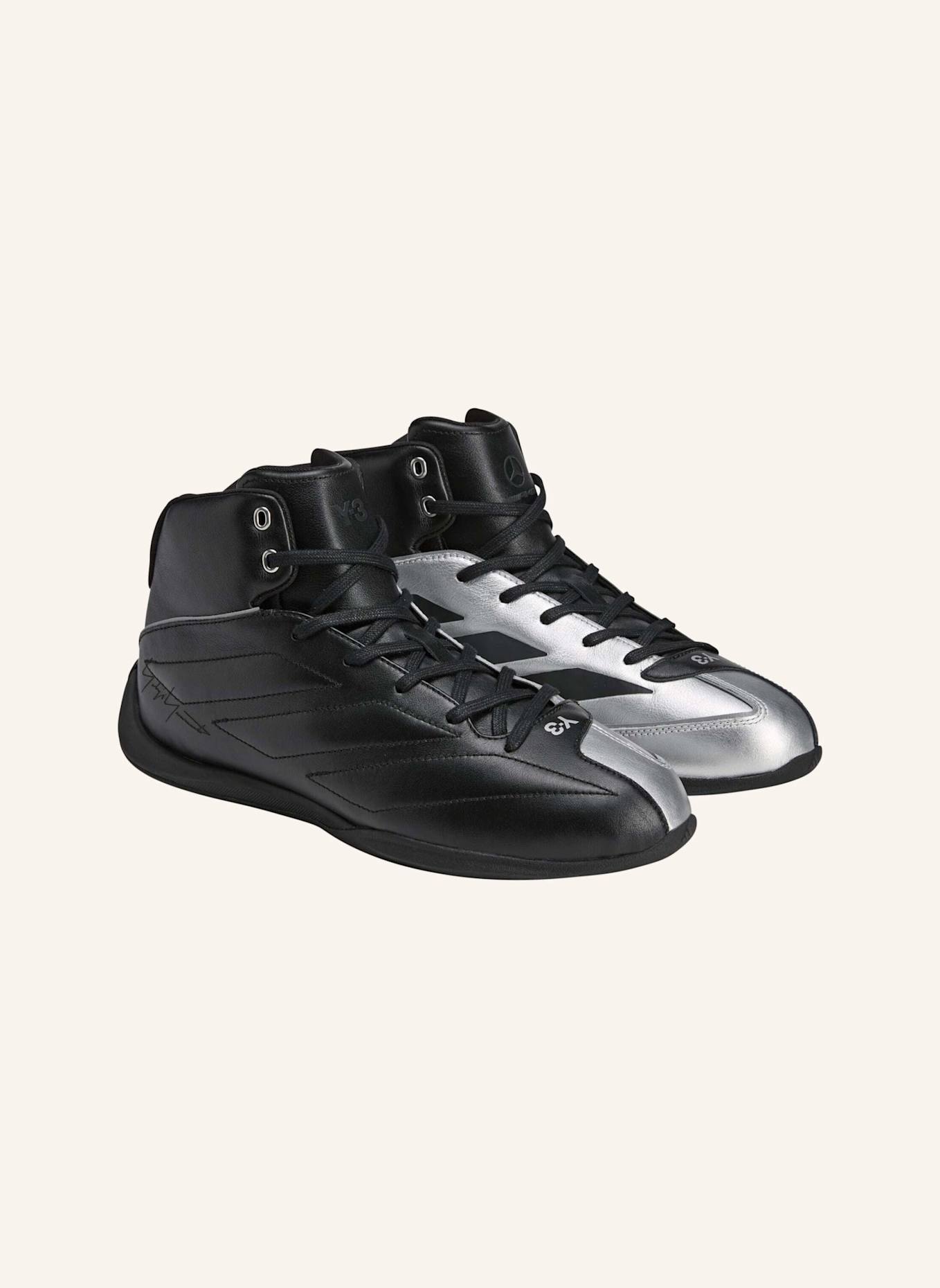 Y-3 Y-3 FEROZA HI SCHUH: SCHWARZ/ SILBER