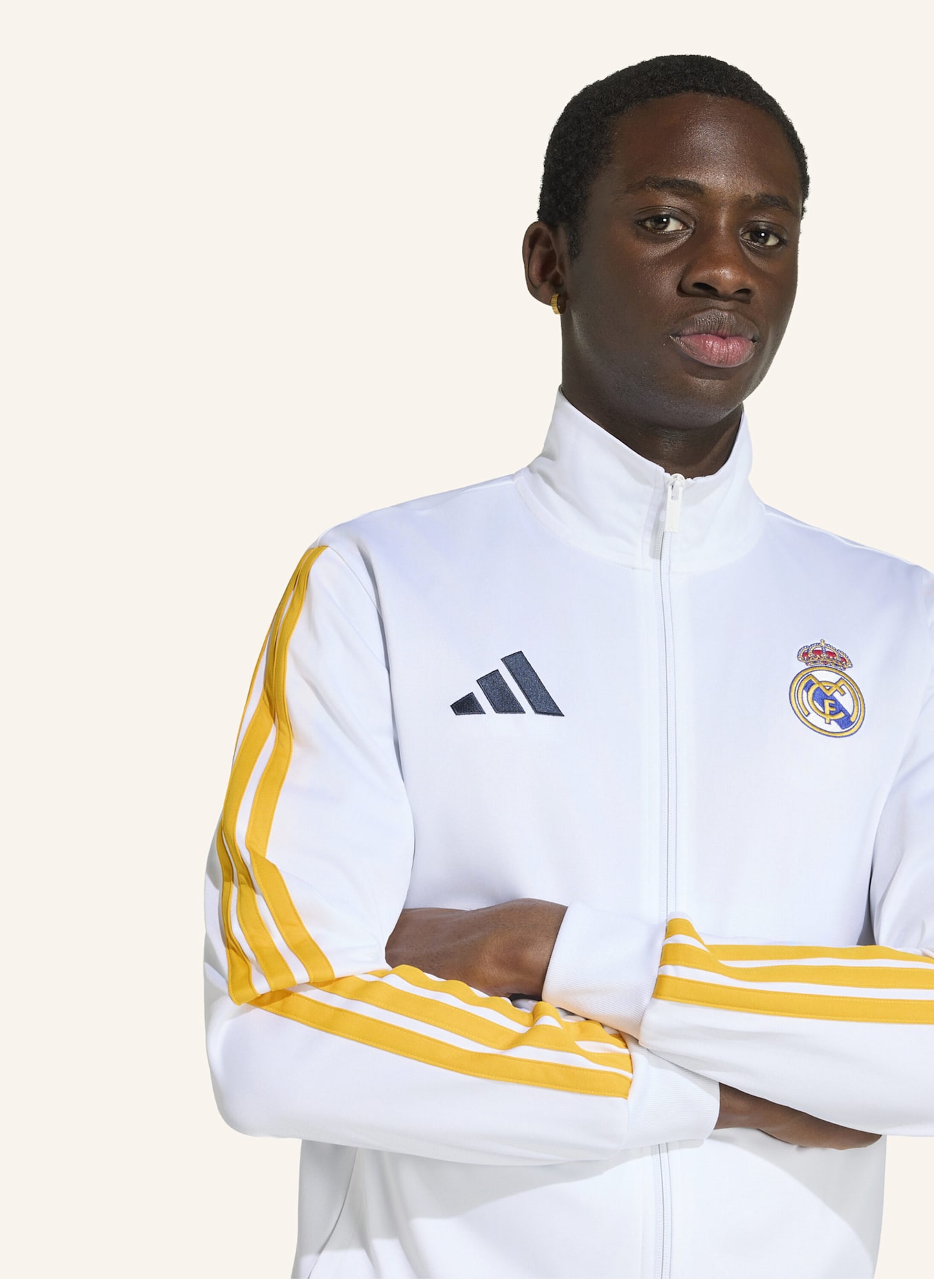 adidas REAL MADRID DNA TRAININGSJACKE: WEISS