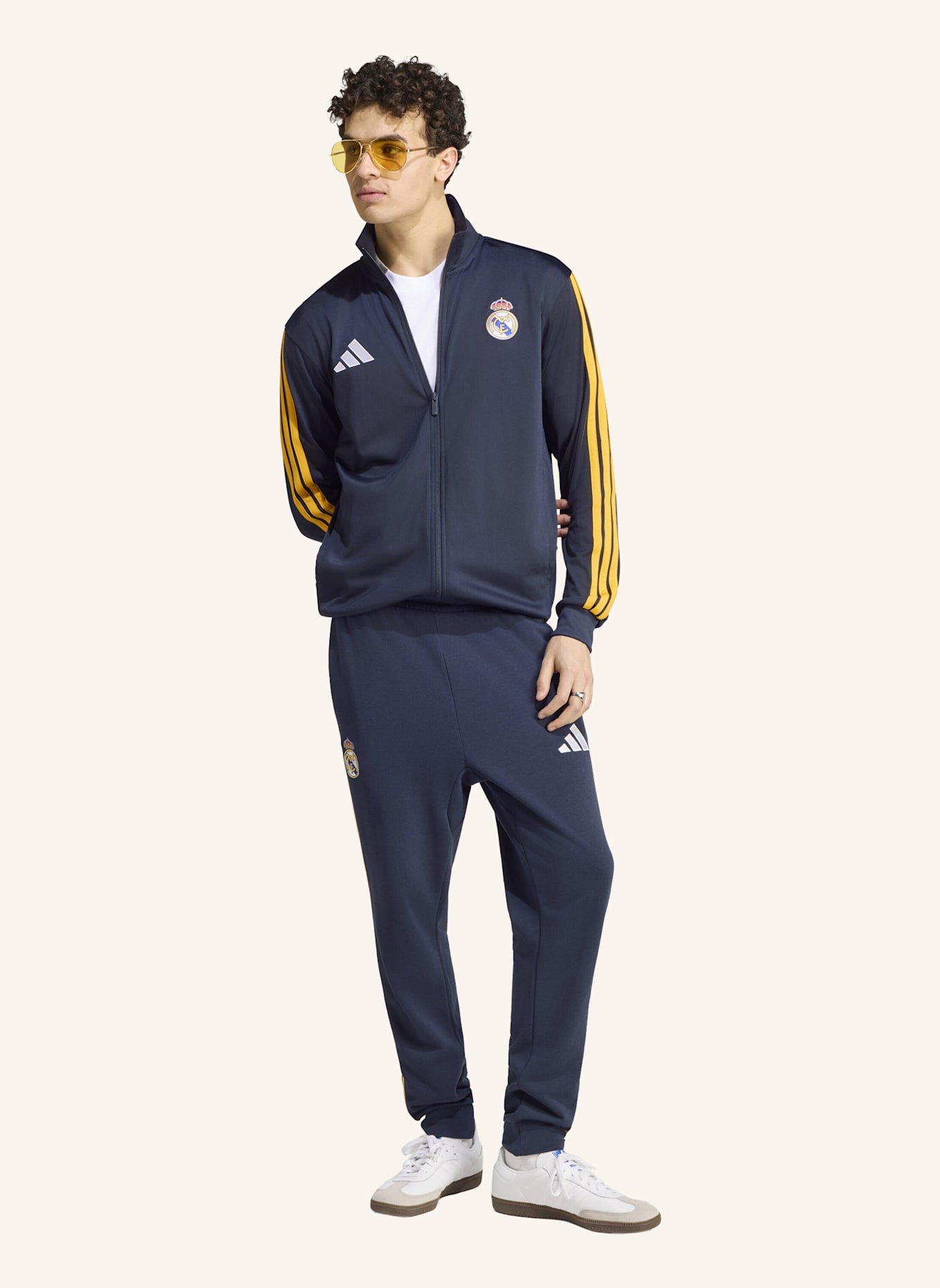 adidas REAL MADRID DNA TRAININGSJACKE: BLAU