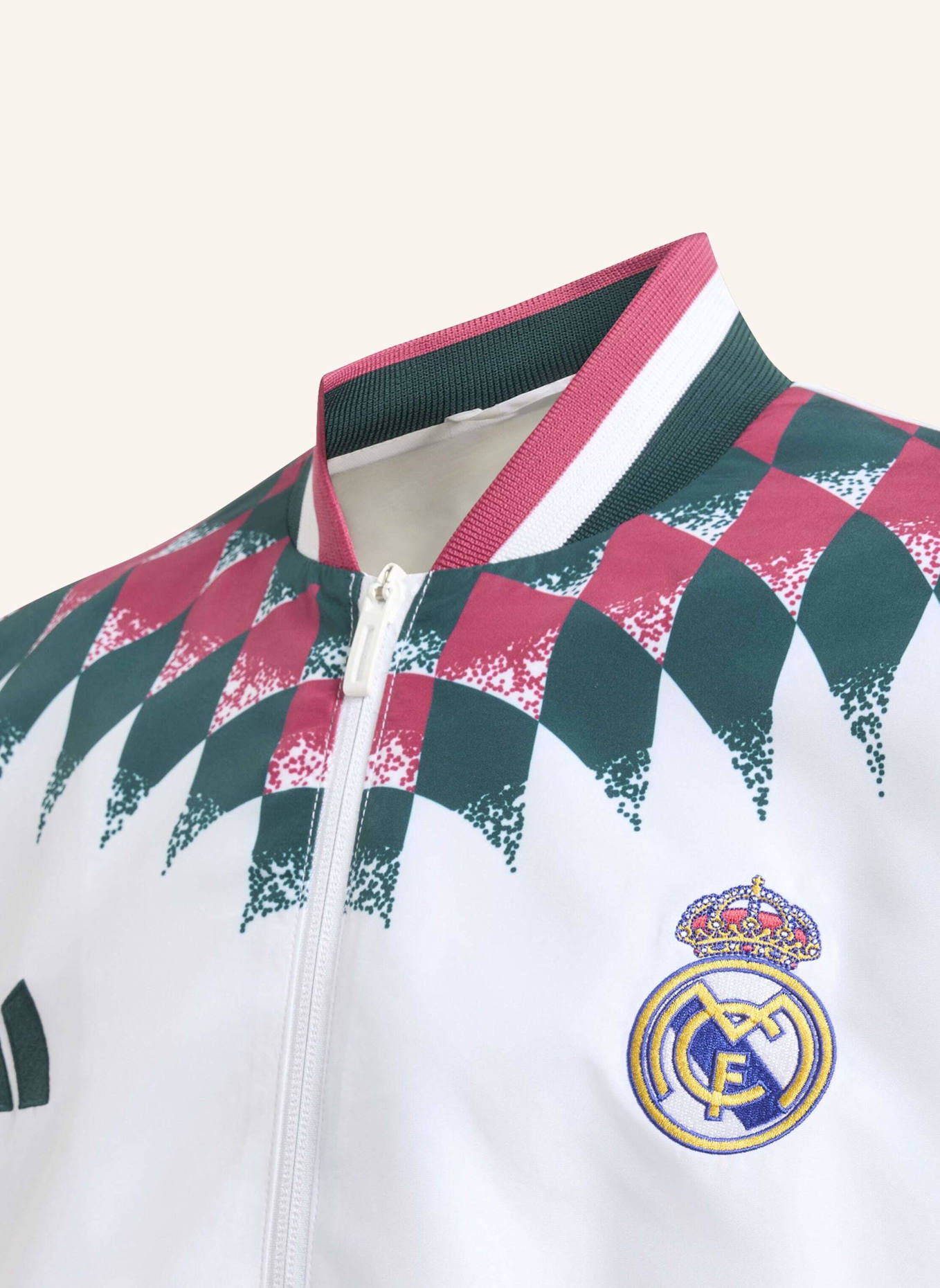 adidas REAL MADRID STADIUM KIDS TRAININGSJACKE: WEISS