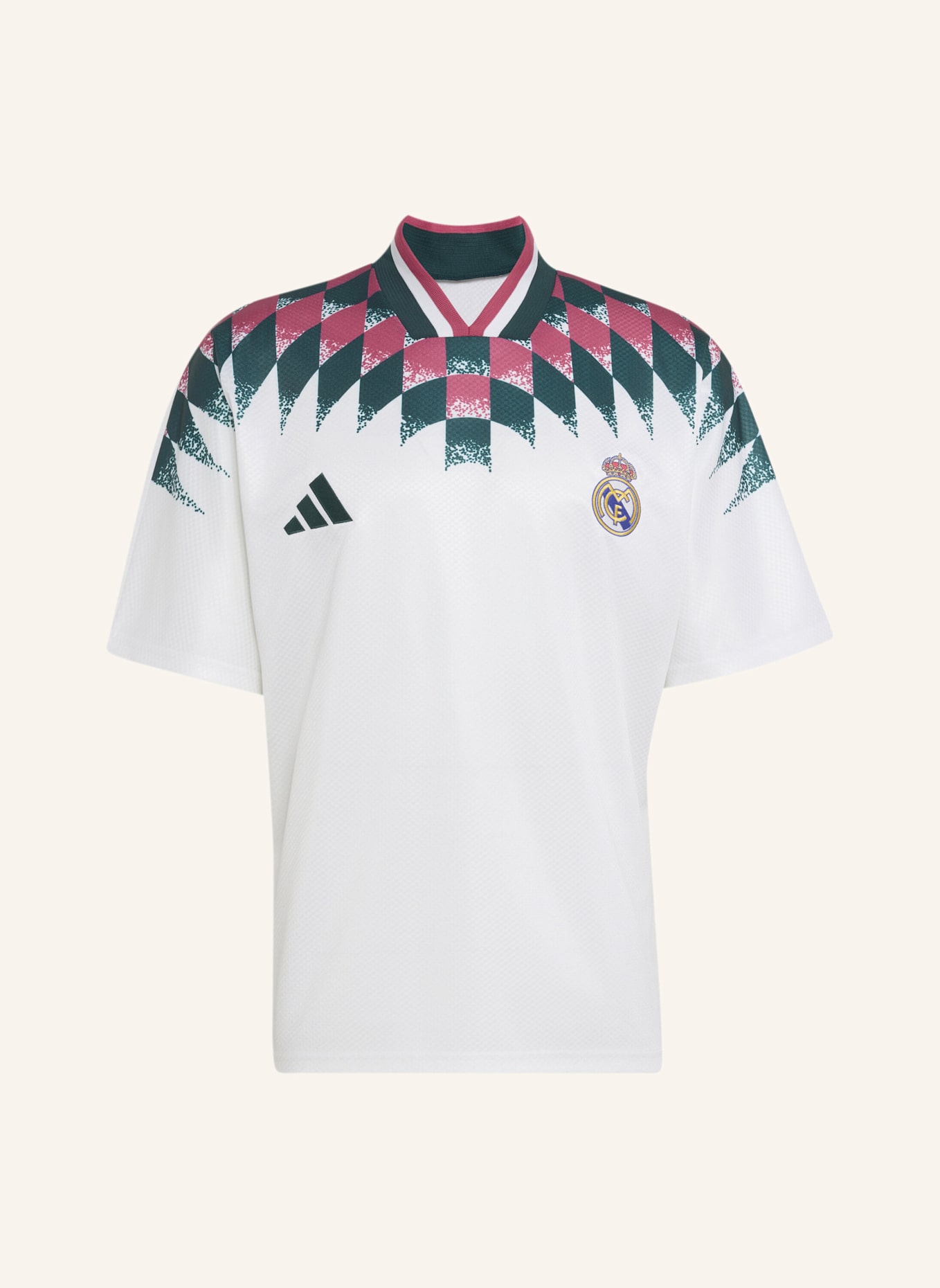 adidas REAL MADRID STADION SHIRT: WEISS