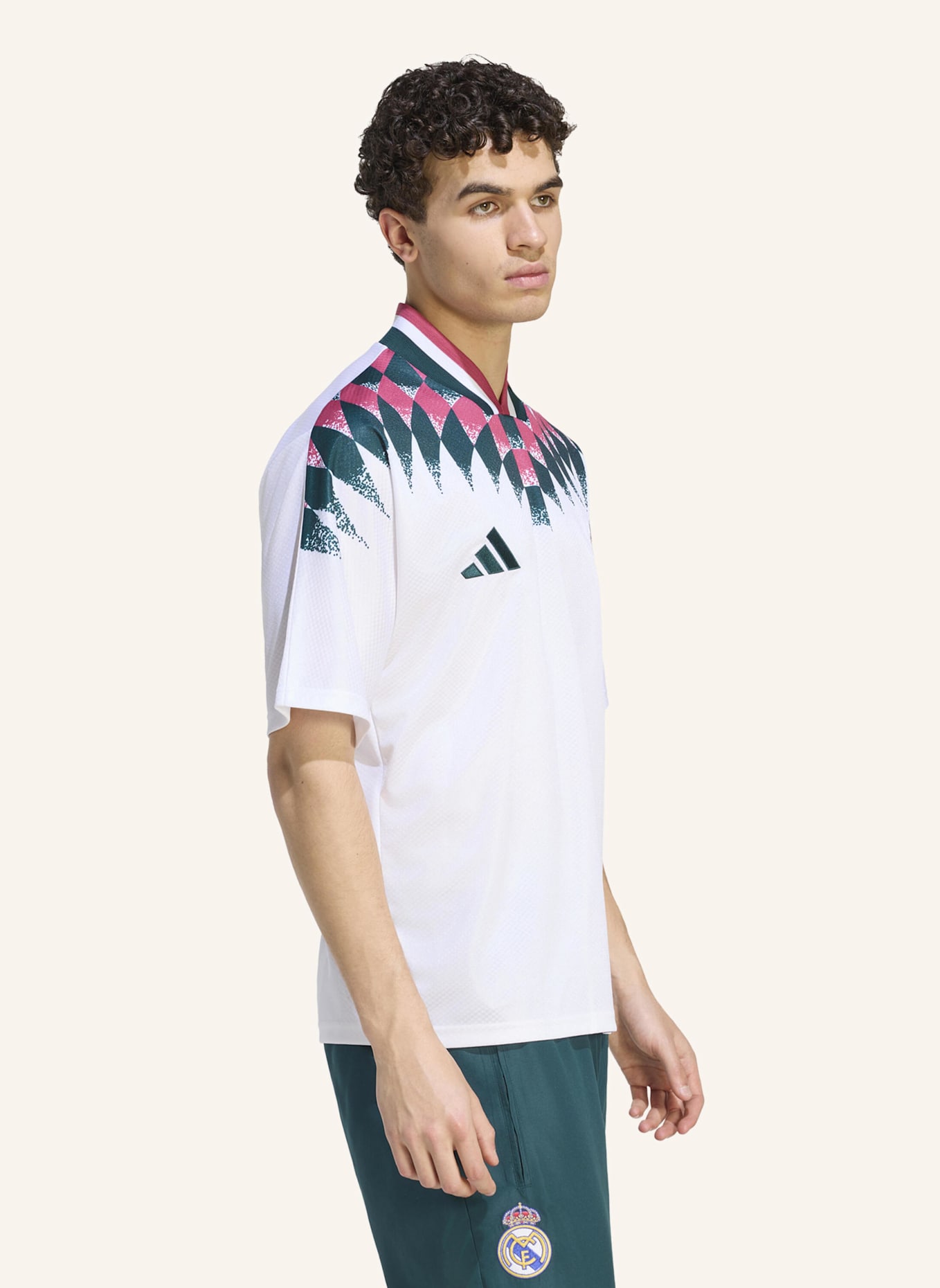 adidas REAL MADRID STADION SHIRT: WEISS