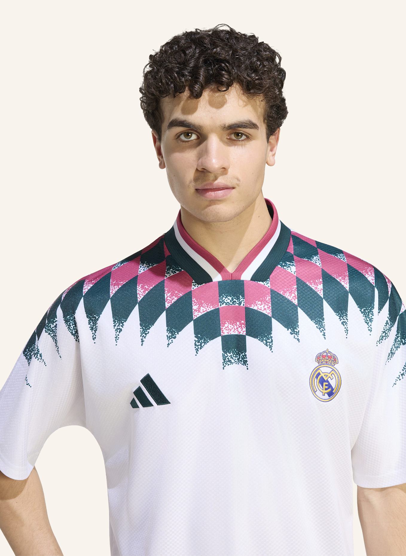 adidas REAL MADRID STADION SHIRT: WEISS
