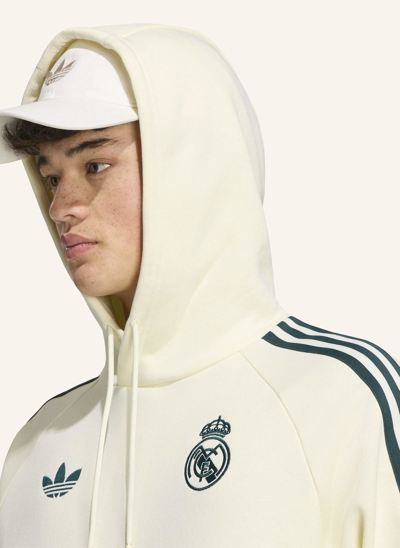 adidas REAL MADRID ORIGINALS HOODIE: WEISS