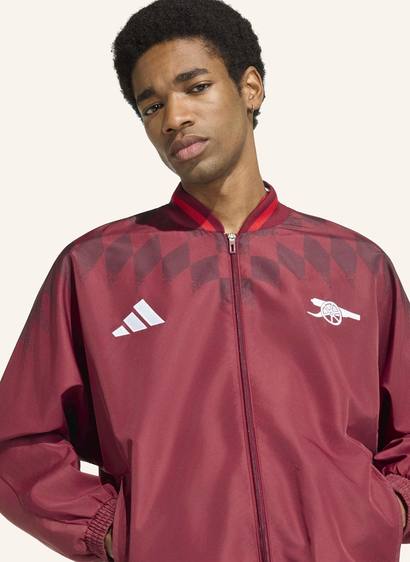 adidas FC ARSENAL STADIUM TRAININGSJACKE: ROT