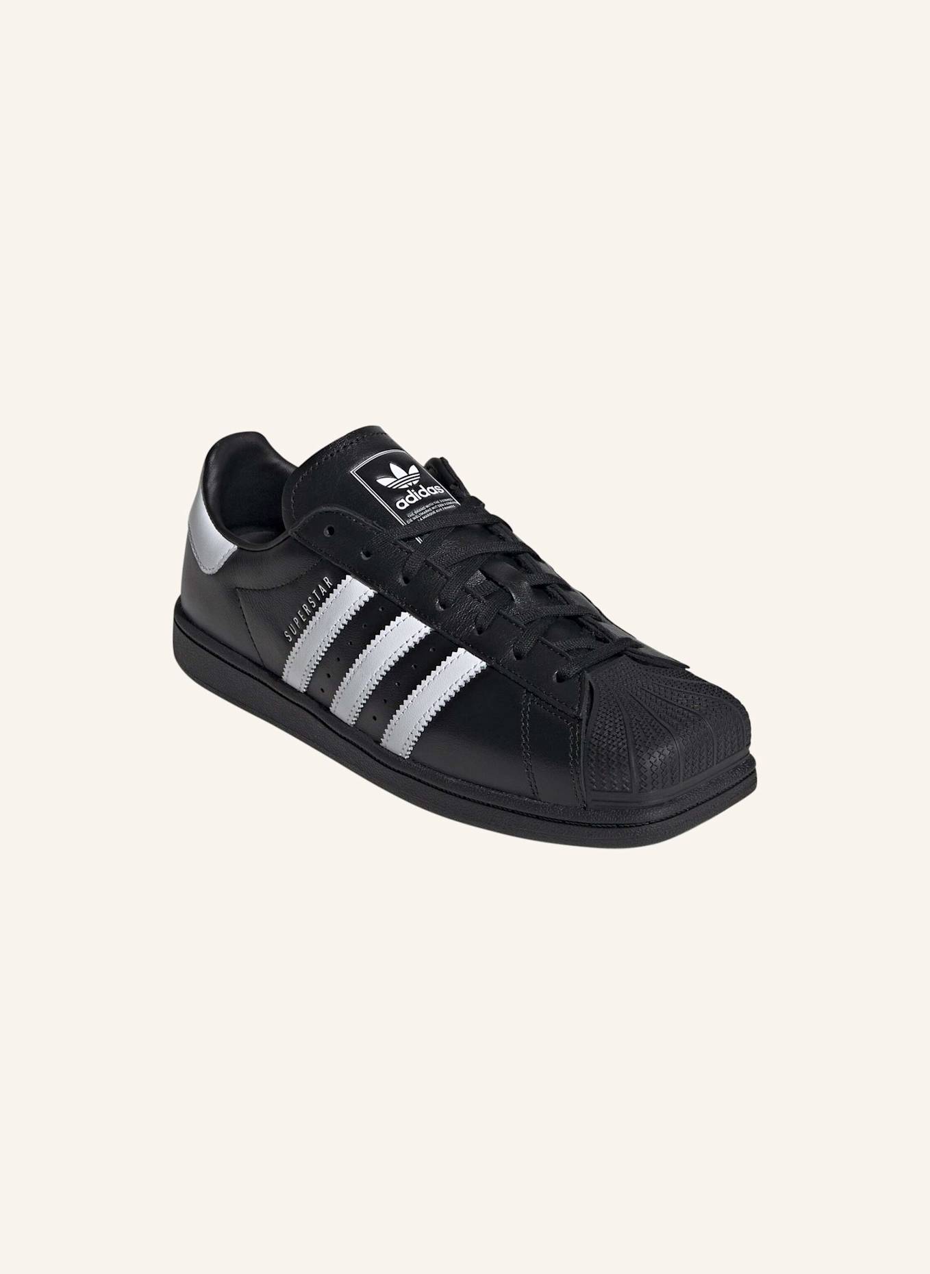 adidas Originals ADIDAS SUPERSTAR SQ SCHUH: SCHWARZ/ WEISS