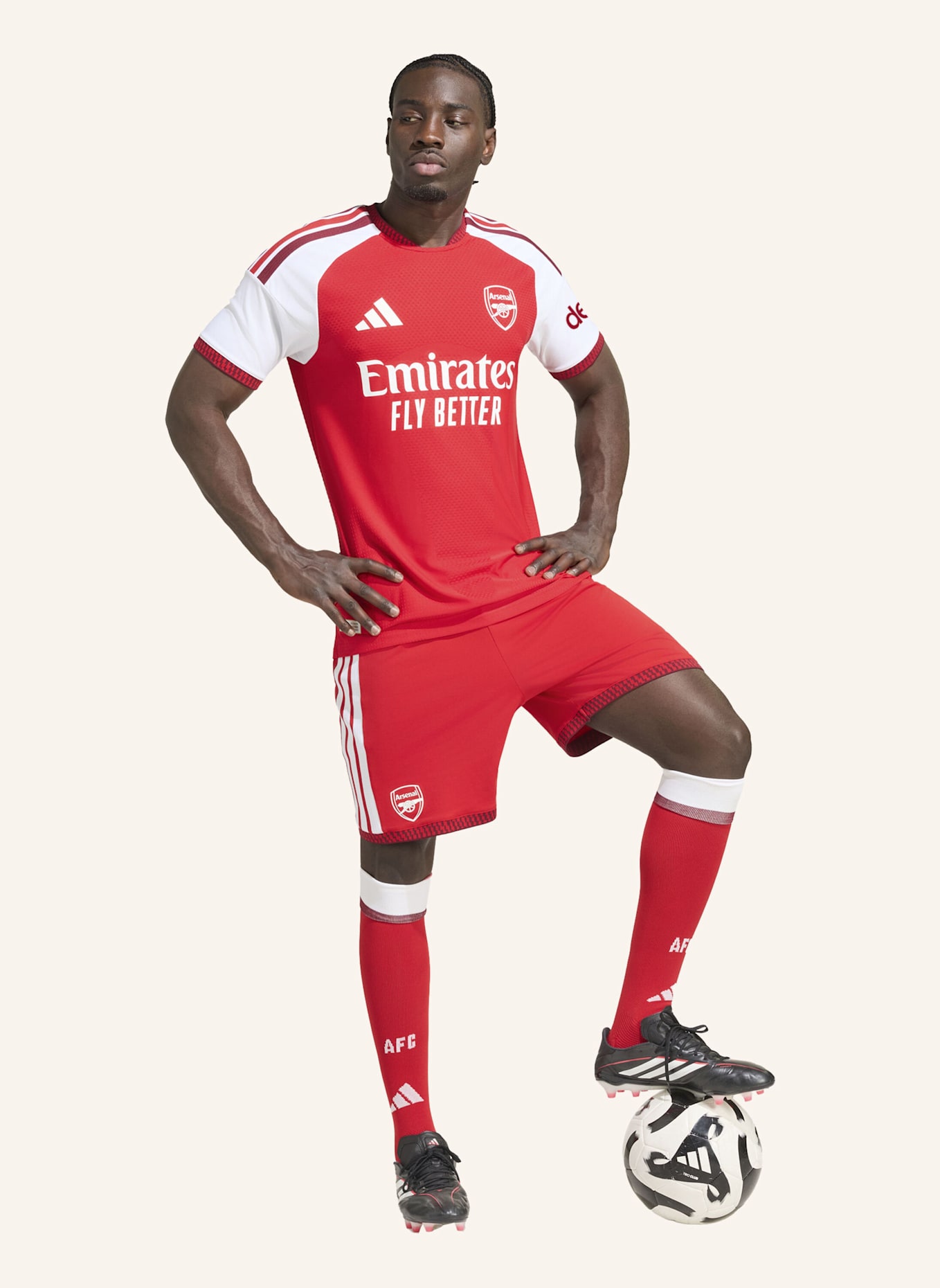 adidas FC ARSENAL 26/27 AUTHENTIC HEIMSHORTS: ROT/ WEISS