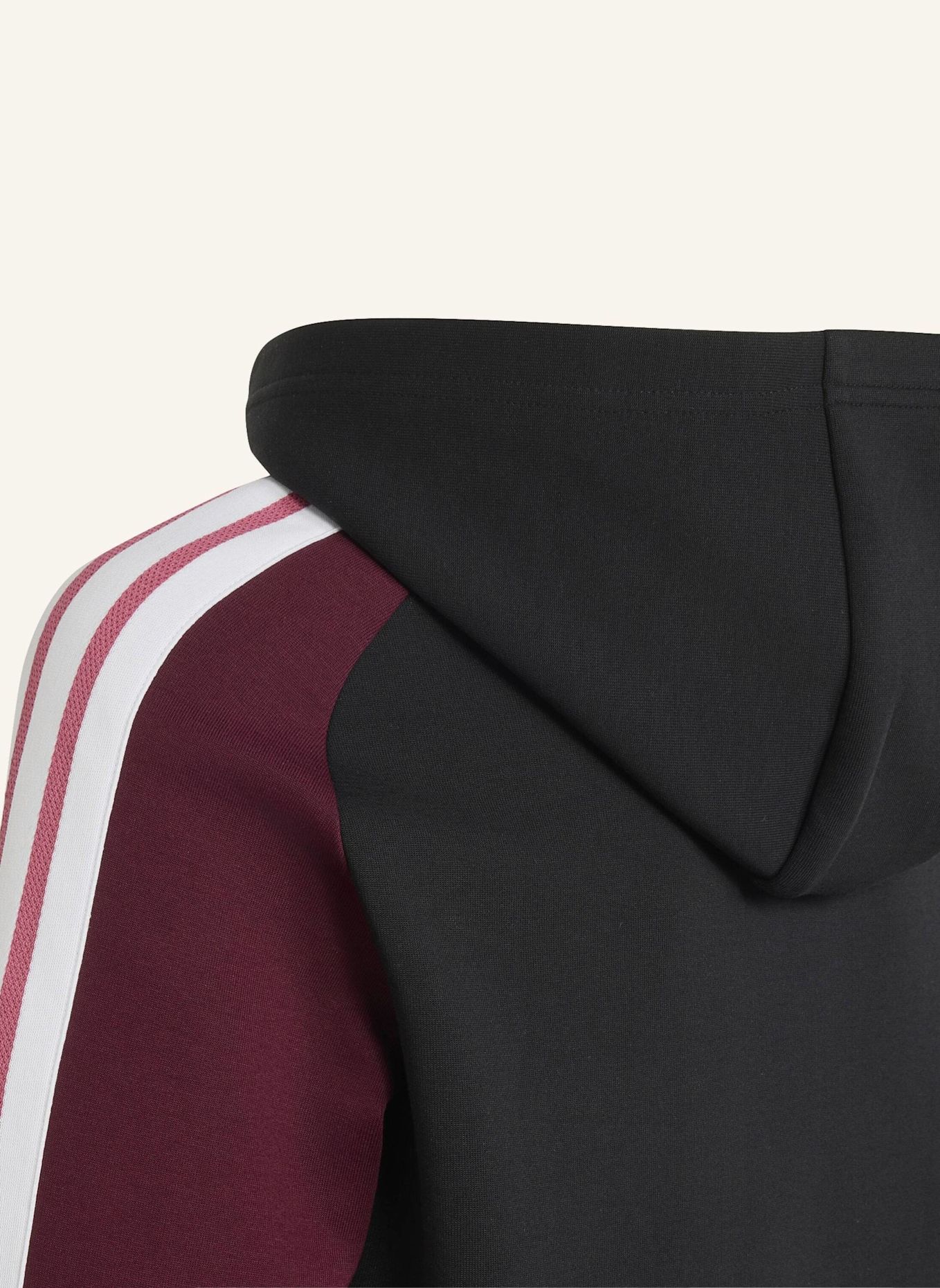 adidas ALL BLACKS HOODIE FÜR KINDER: SCHWARZ / ROT