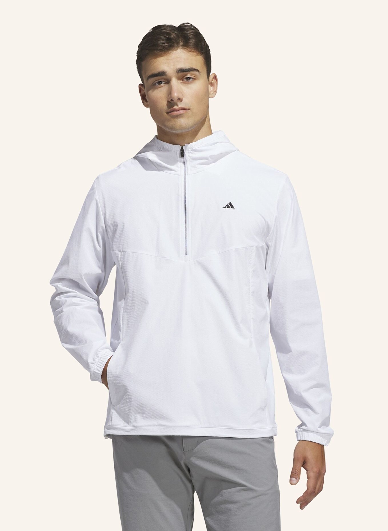 adidas ULTIMATE365+ CLIMA365 COURSE CONTROL ANORAK: WEISS