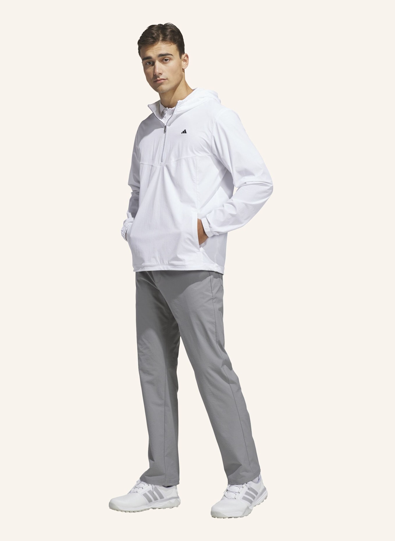 adidas ULTIMATE365+ CLIMA365 COURSE CONTROL ANORAK: WEISS