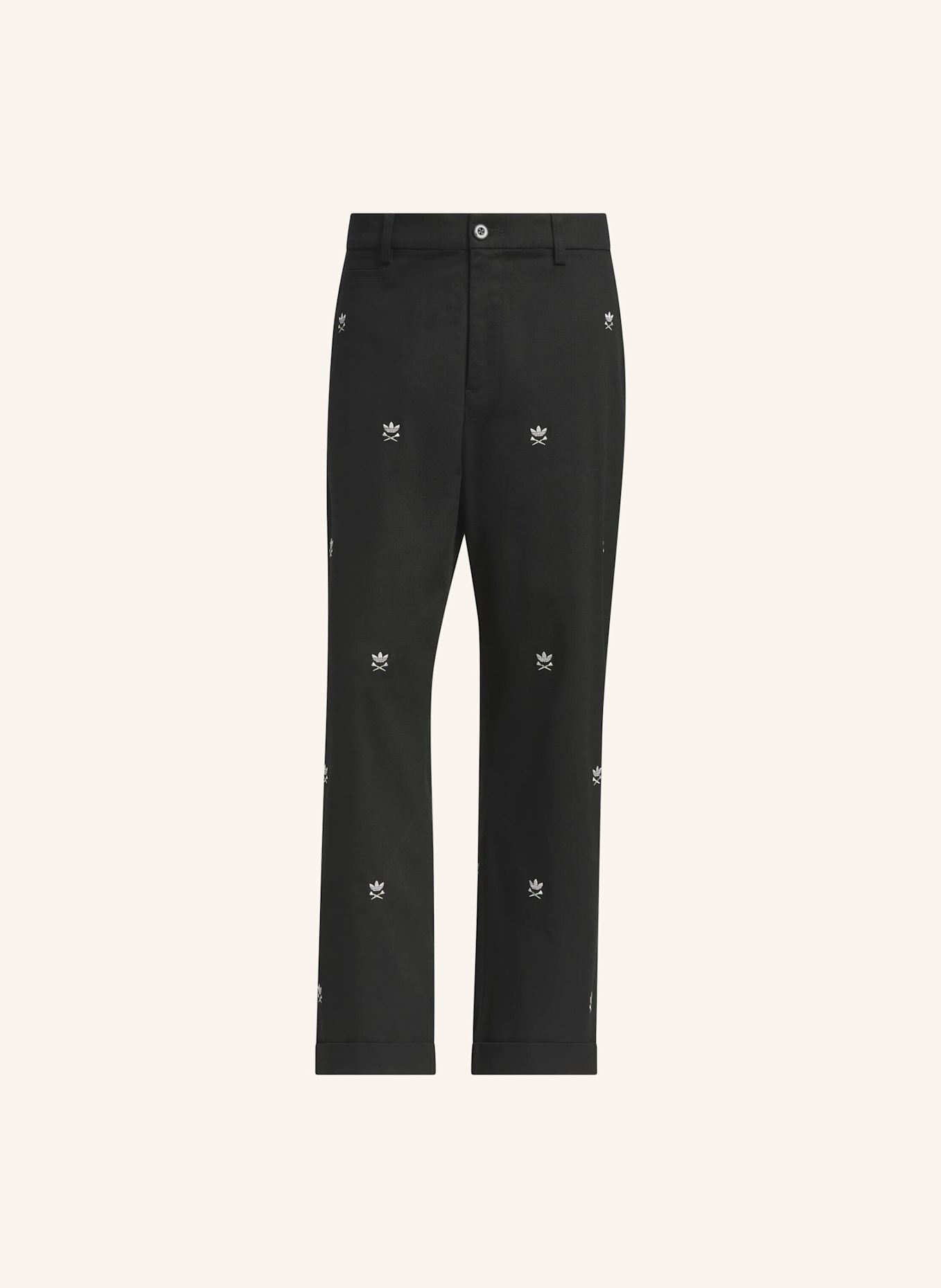 adidas Originals ORIGINALS LOOSE HOSE, BESTICKT: SCHWARZ