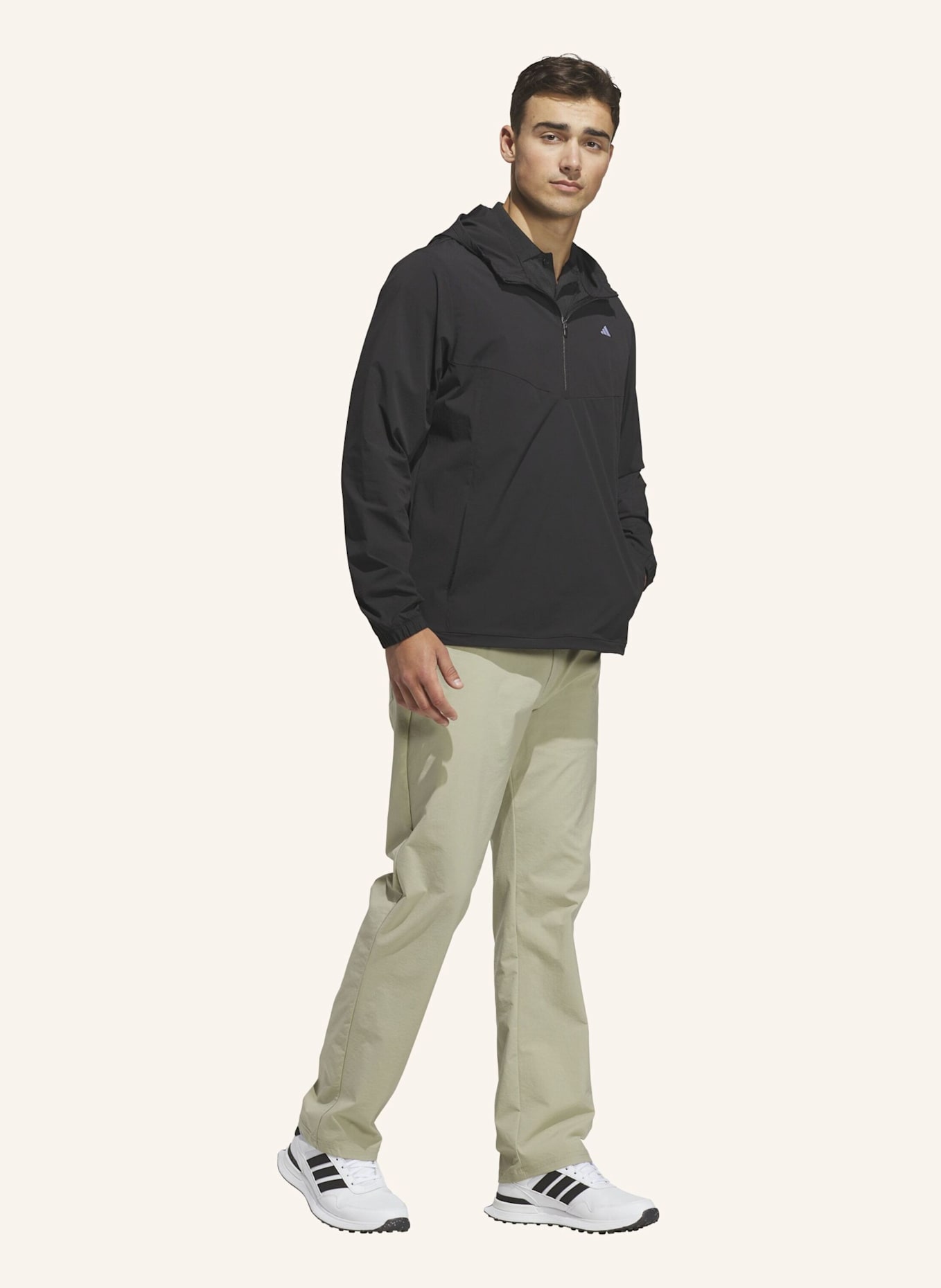 adidas ULTIMATE365+ CLIMA365 COURSE CONTROL ANORAK: SCHWARZ