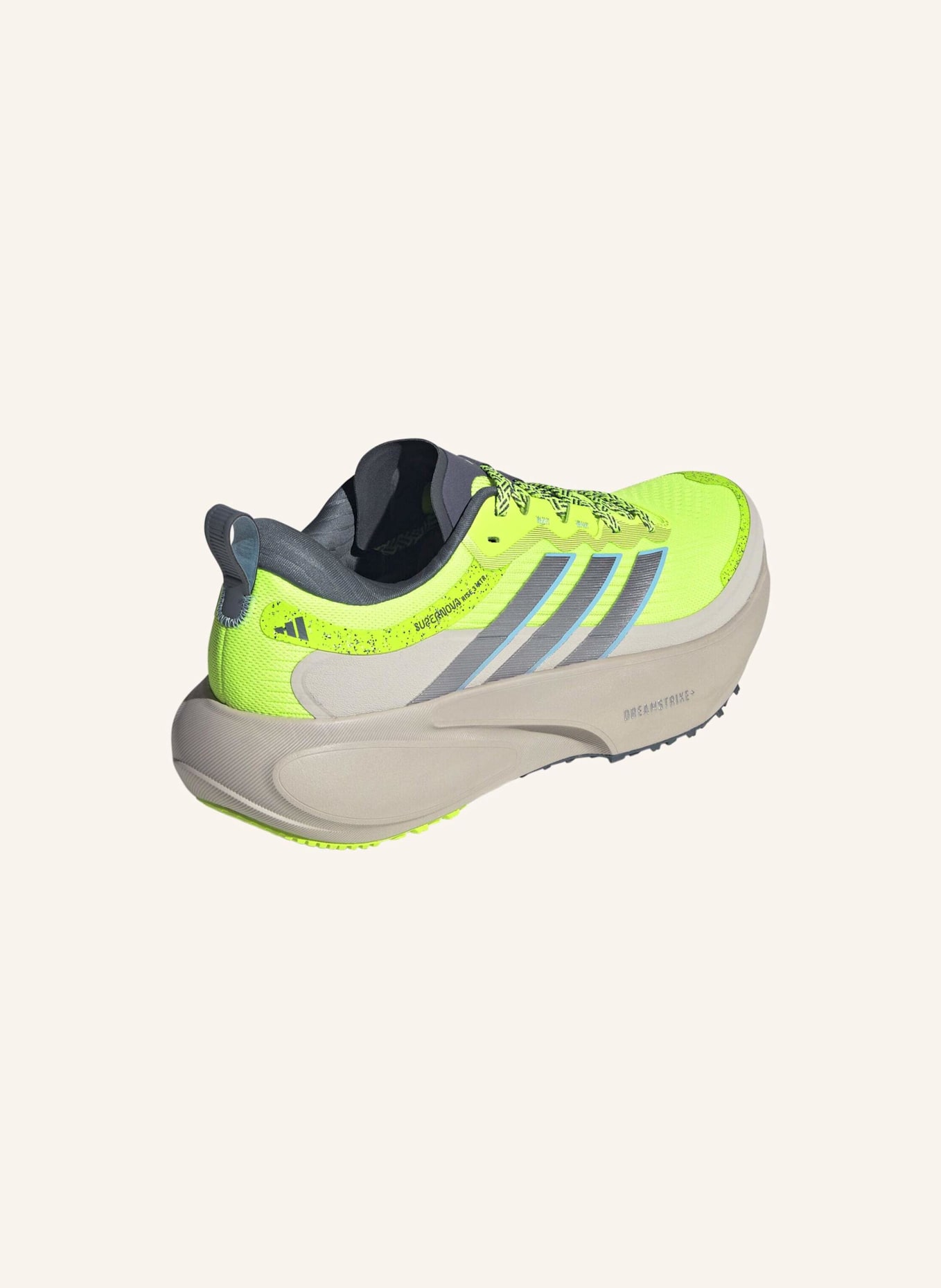 adidas SUPERNOVA RISE 3 ATR LAUFSCHUH: GRÜN/ SILBER/ BLAU