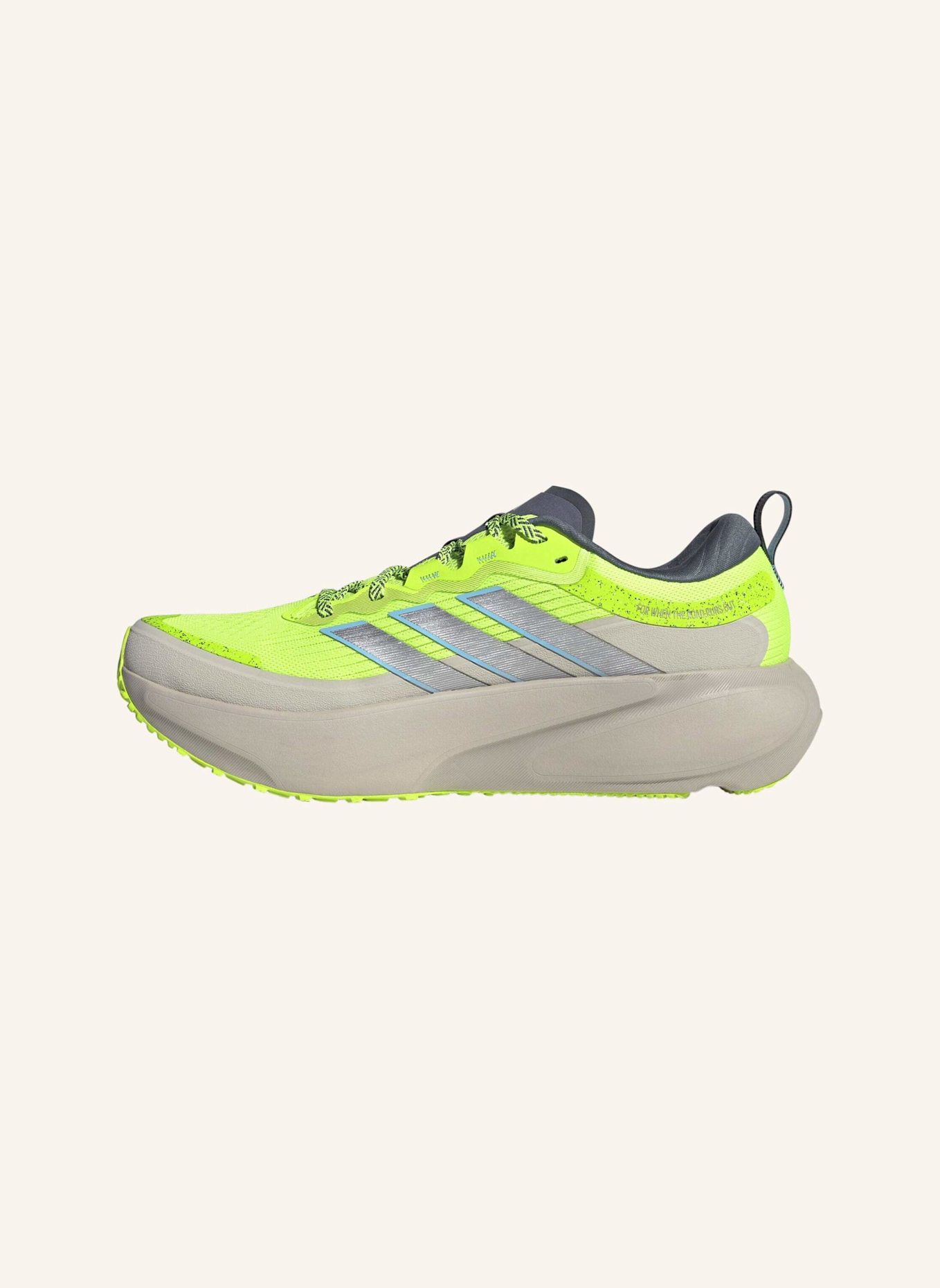 adidas SUPERNOVA RISE 3 ATR LAUFSCHUH: GRÜN/ SILBER/ BLAU
