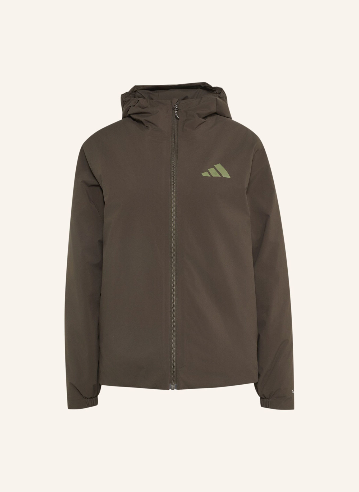 adidas TERREX TERREX MULTI ESSENTIALS CLIMAPROOF KAPUZENJACKE, ISOLIEREND: GRÜN