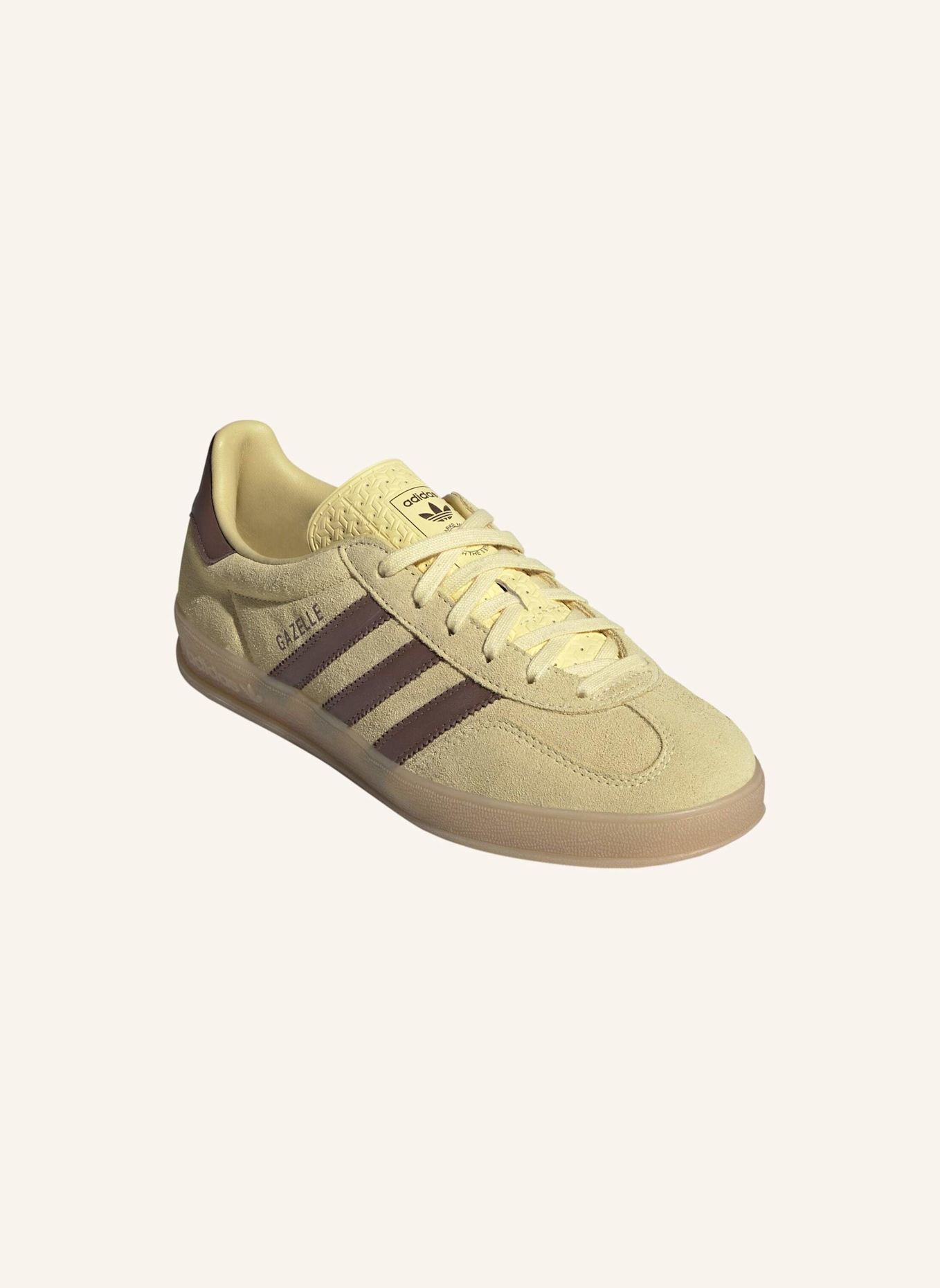 adidas Originals GAZELLE INDOOR SCHUH: GELB/ BRAUN/ BEIGE