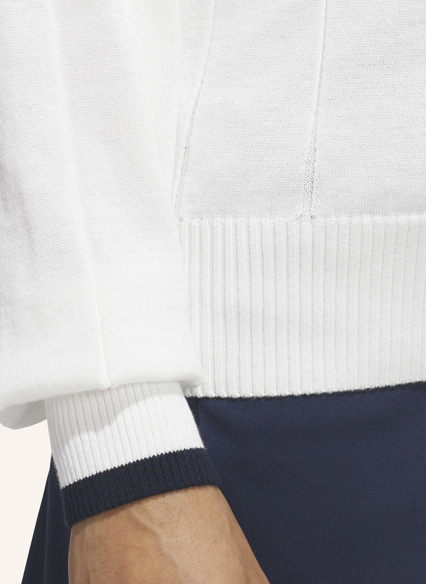 adidas ULTIMATE365+ STRICKPULLOVER MIT RUNDHALSAUSSCHNITT: WEISS