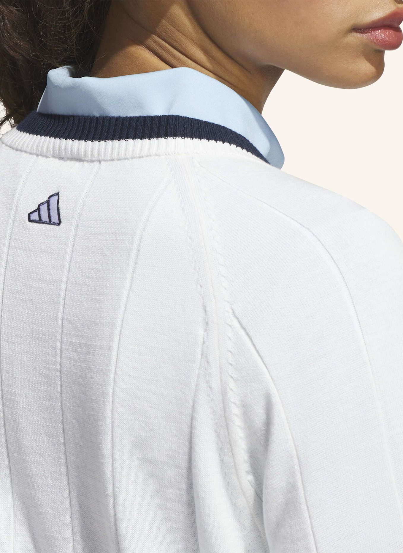 adidas ULTIMATE365+ STRICKPULLOVER MIT RUNDHALSAUSSCHNITT: WEISS