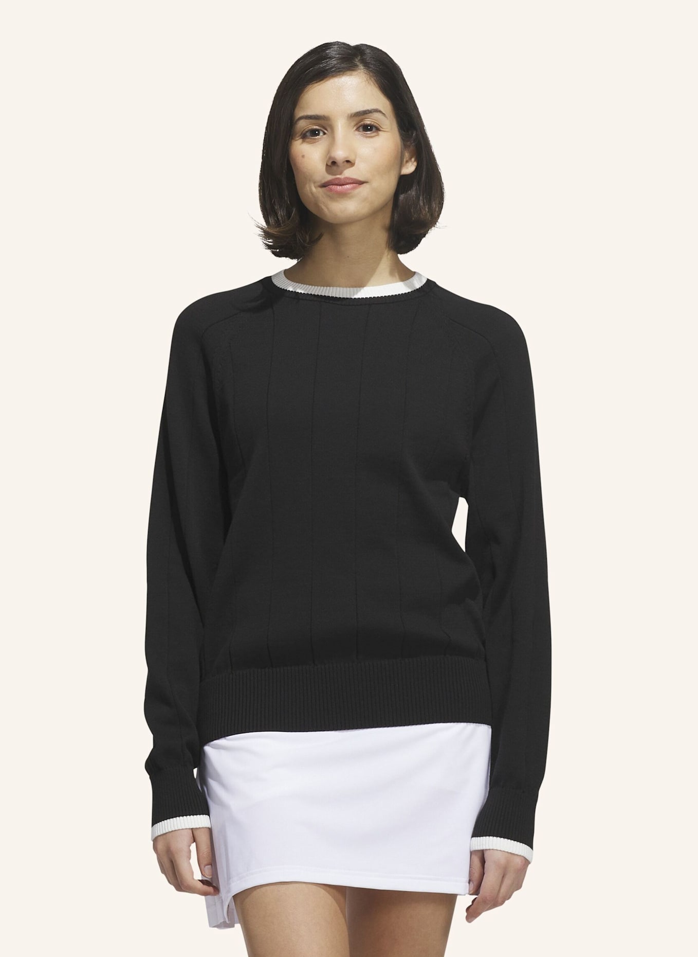 adidas ULTIMATE365+ STRICKPULLOVER MIT RUNDHALSAUSSCHNITT: SCHWARZ