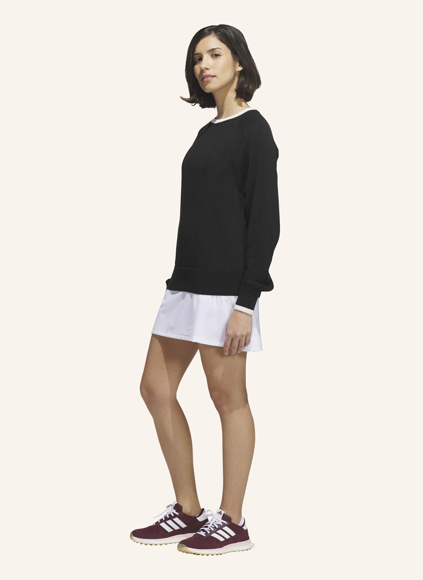 adidas ULTIMATE365+ STRICKPULLOVER MIT RUNDHALSAUSSCHNITT: SCHWARZ