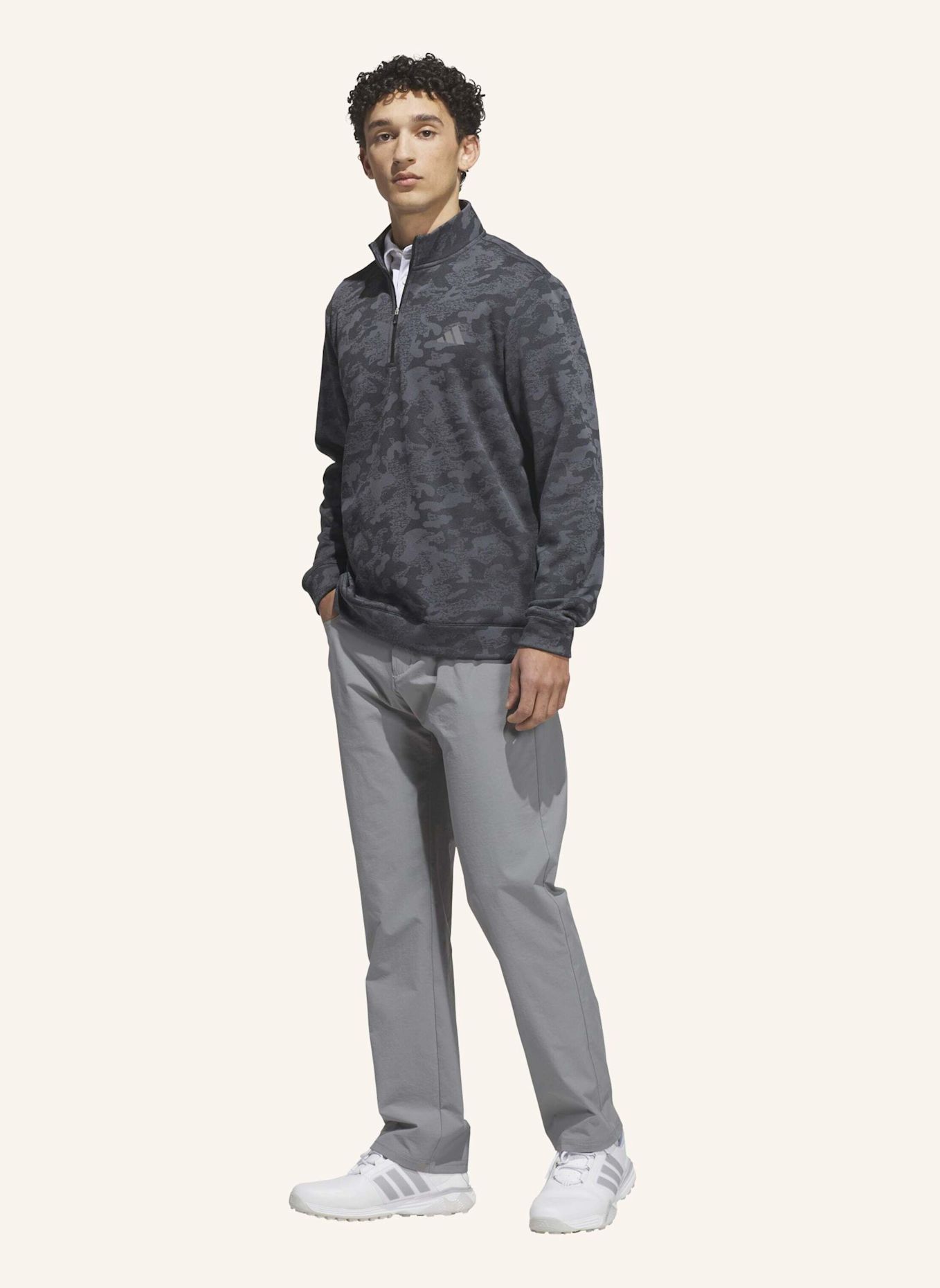 adidas ULTIMATE365 SWEATSHIRT MIT REISSVERSCHLUSS BIS ZUR BRUST, STRAPAZIERFÄHIG UND WASSERABWEISEND: SCHWARZ