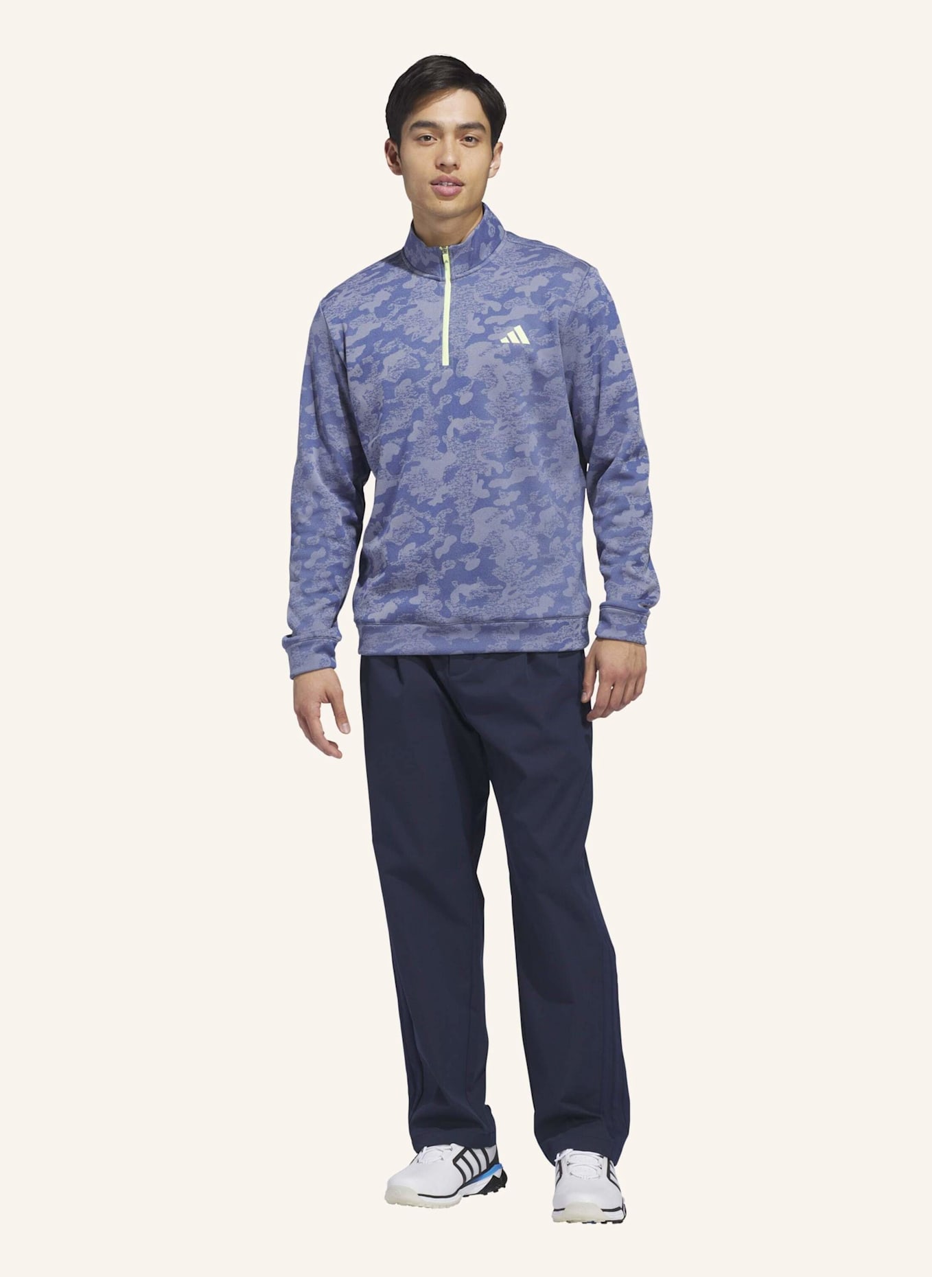 adidas ULTIMATE365 SWEATSHIRT MIT REISSVERSCHLUSS BIS ZUR BRUST, STRAPAZIERFÄHIG UND WASSERABWEISEND: DUNKELBLAU