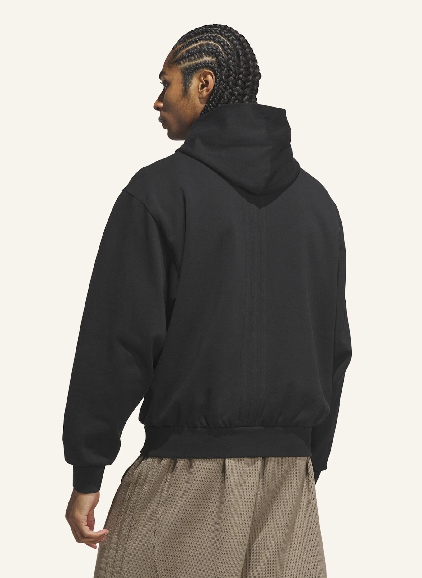 adidas ADIDAS BASKETBALL FLEECE HOODIE: SCHWARZ