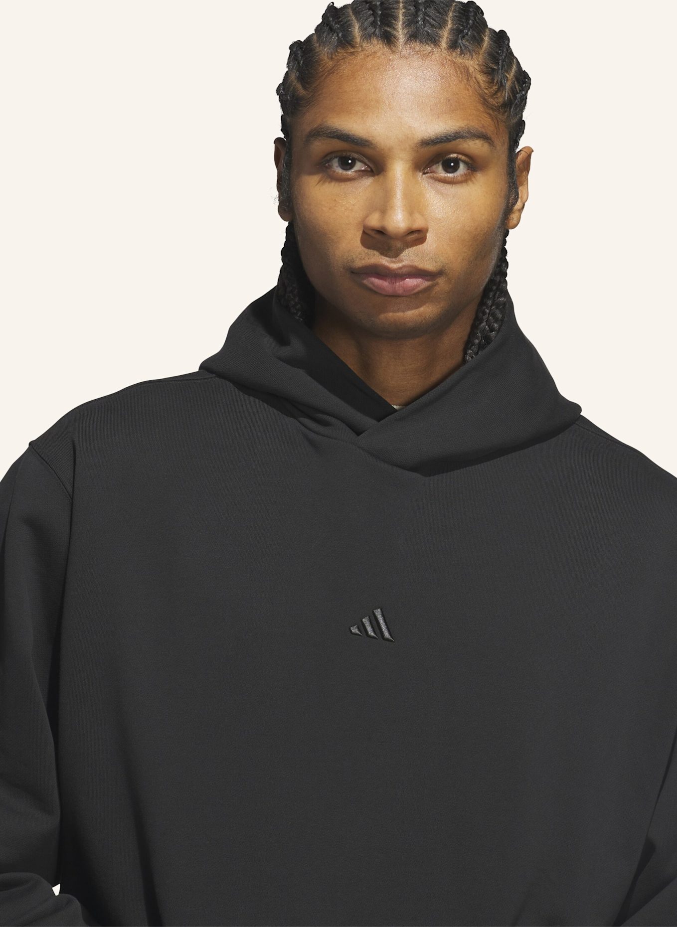 adidas ADIDAS BASKETBALL FLEECE HOODIE: SCHWARZ