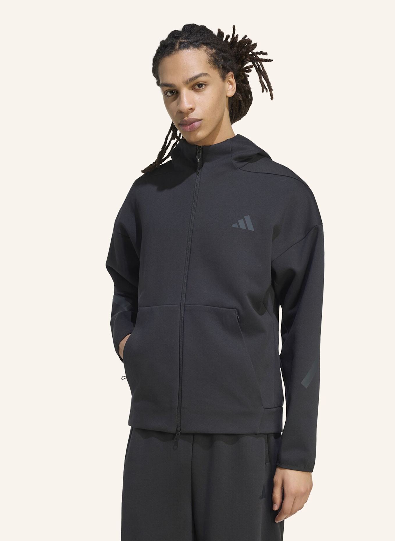 adidas ADIDAS Z.N.E. FULL ZIP TRAININGSJACKE: SCHWARZ