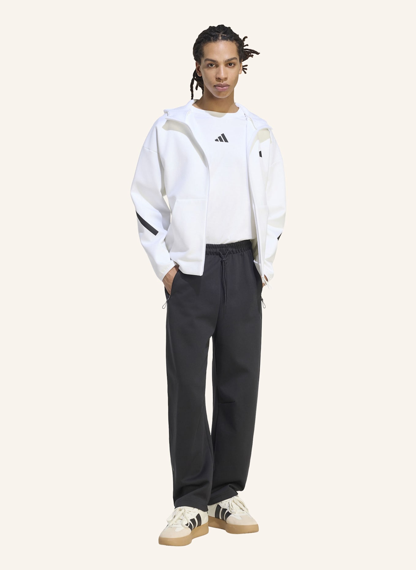 adidas ADIDAS Z.N.E. FULL ZIP TRAININGSJACKE: WEISS