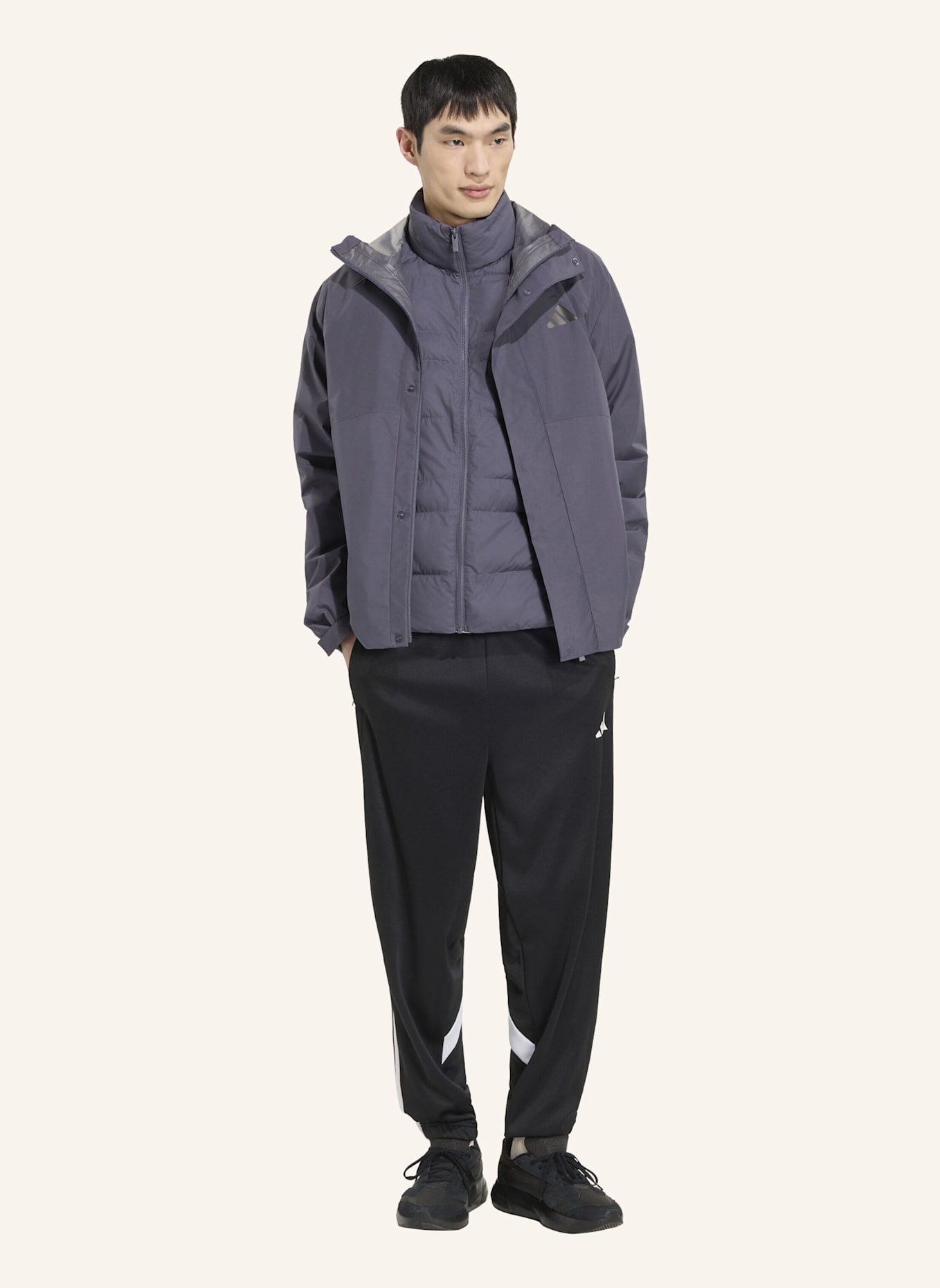 adidas ESSENTIALS REGENJACKE: LILA