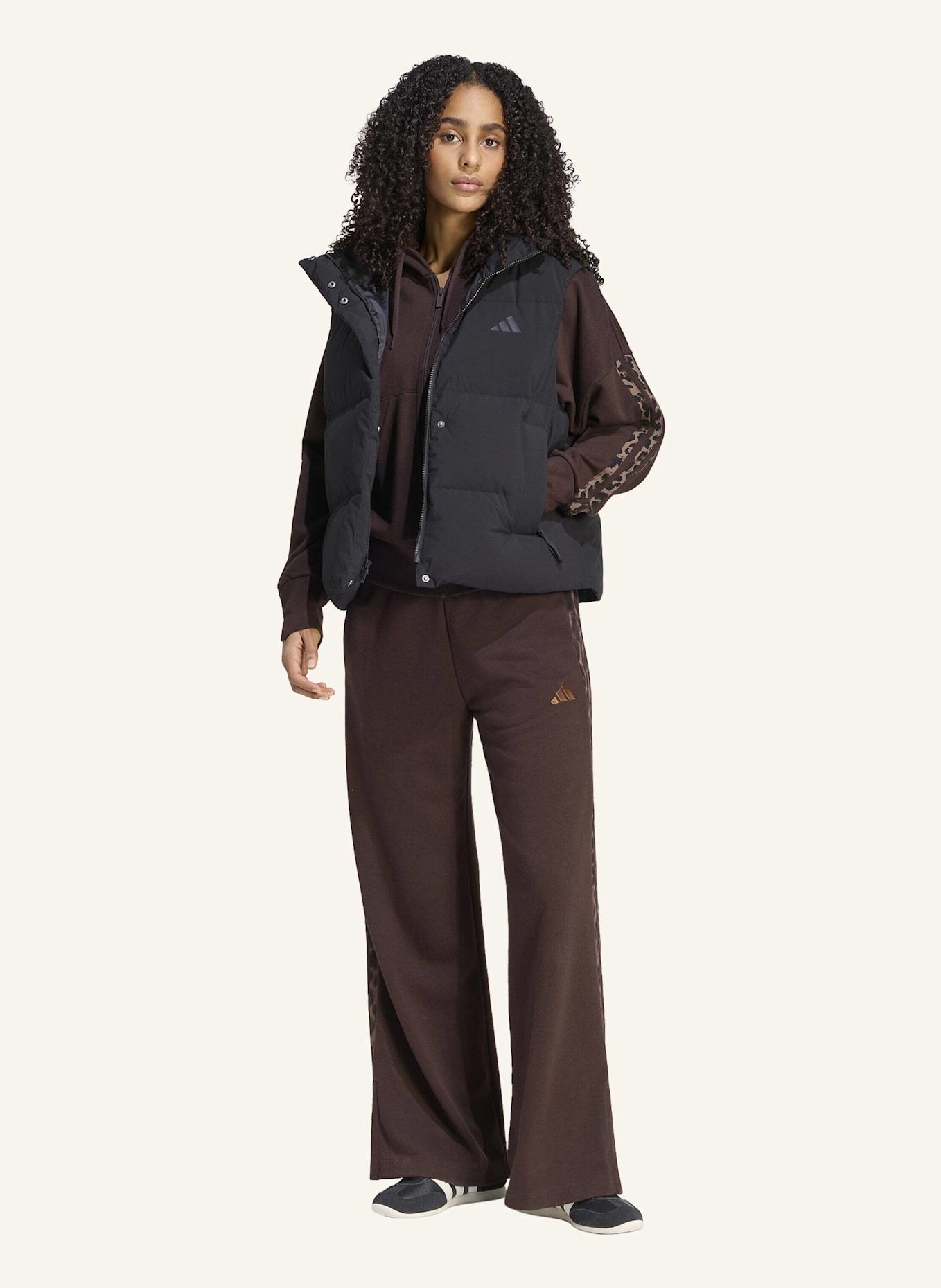 adidas HELIONIC PUFFER DAUNENWESTE: SCHWARZ