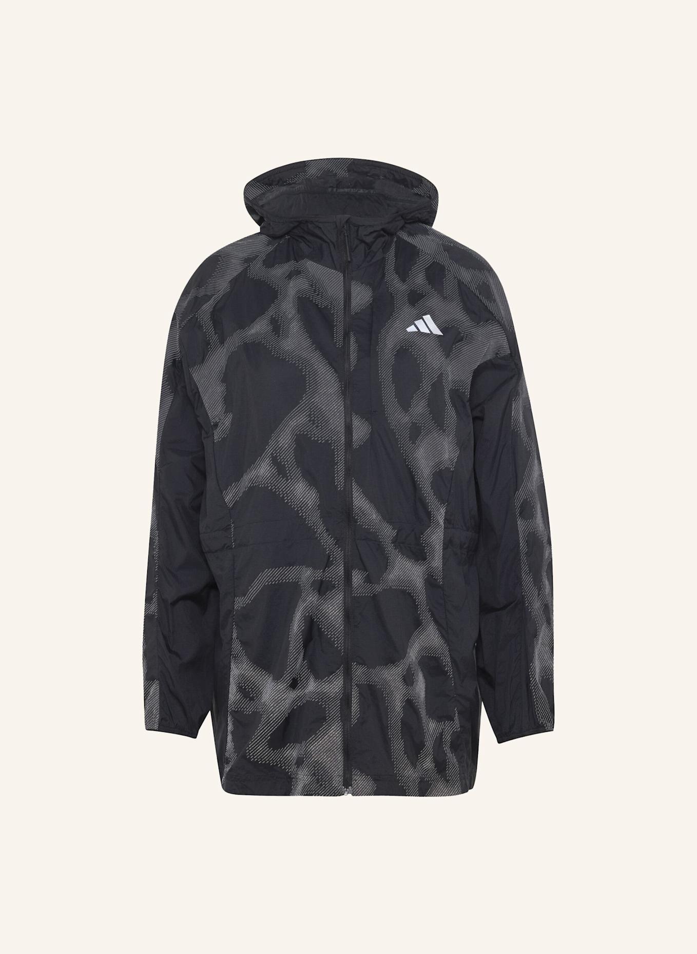 adidas ADI365 HI-VIS JACKE, ALLOVER-PRINT: SCHWARZ