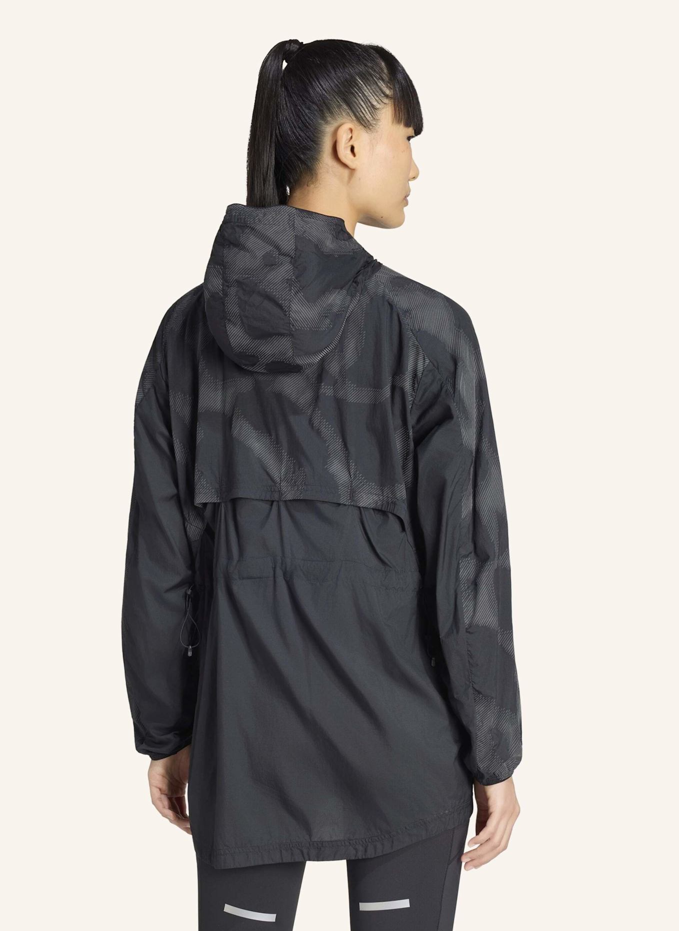 adidas ADI365 HI-VIS JACKE, ALLOVER-PRINT: SCHWARZ